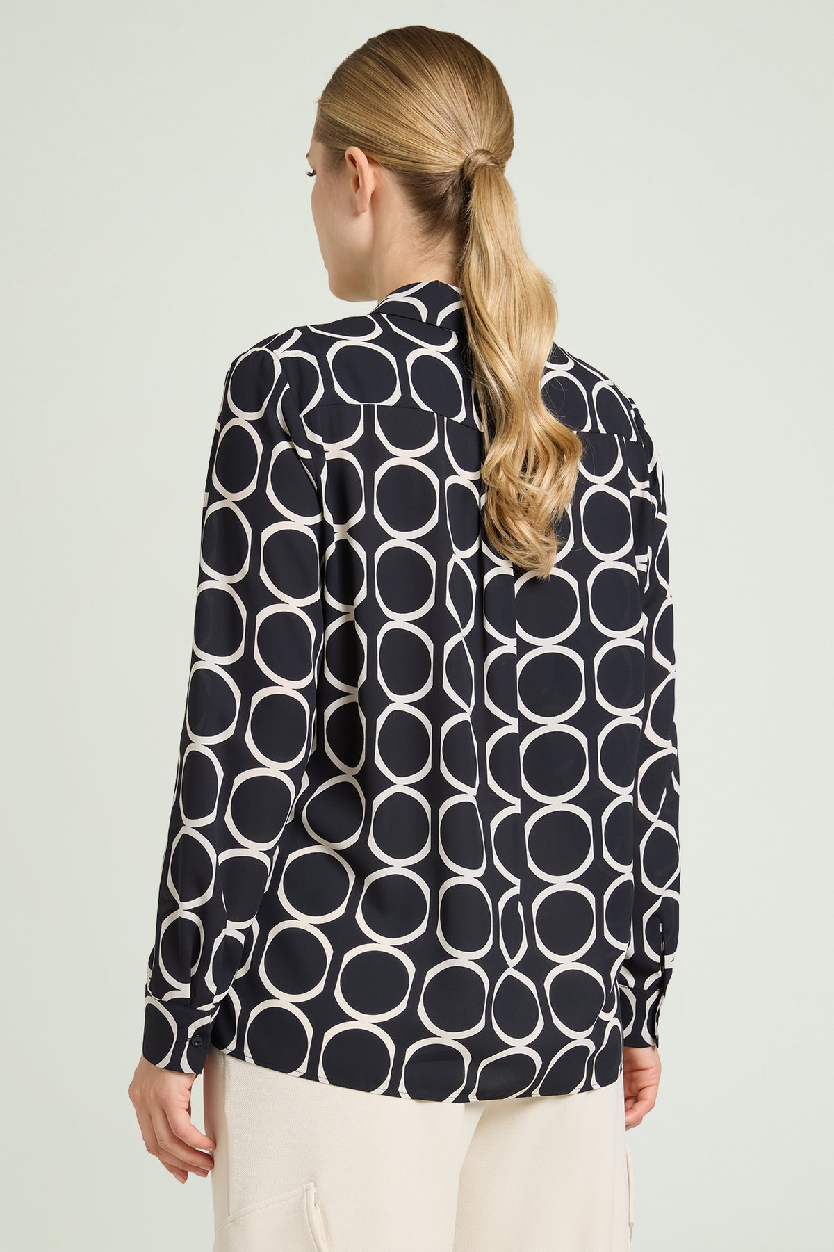 CAMICIA STAMPATA IN DOPPIA GEORGETTE