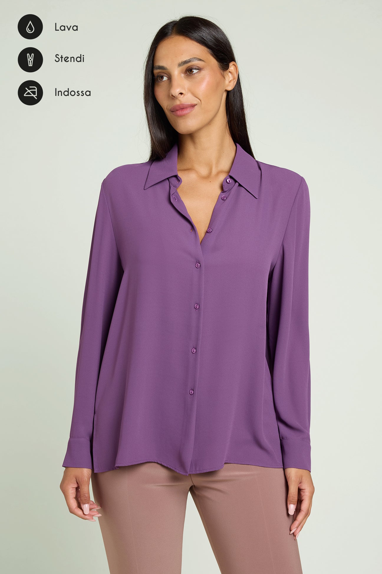 CAMICIA IN DOPPIA GEORGETTE