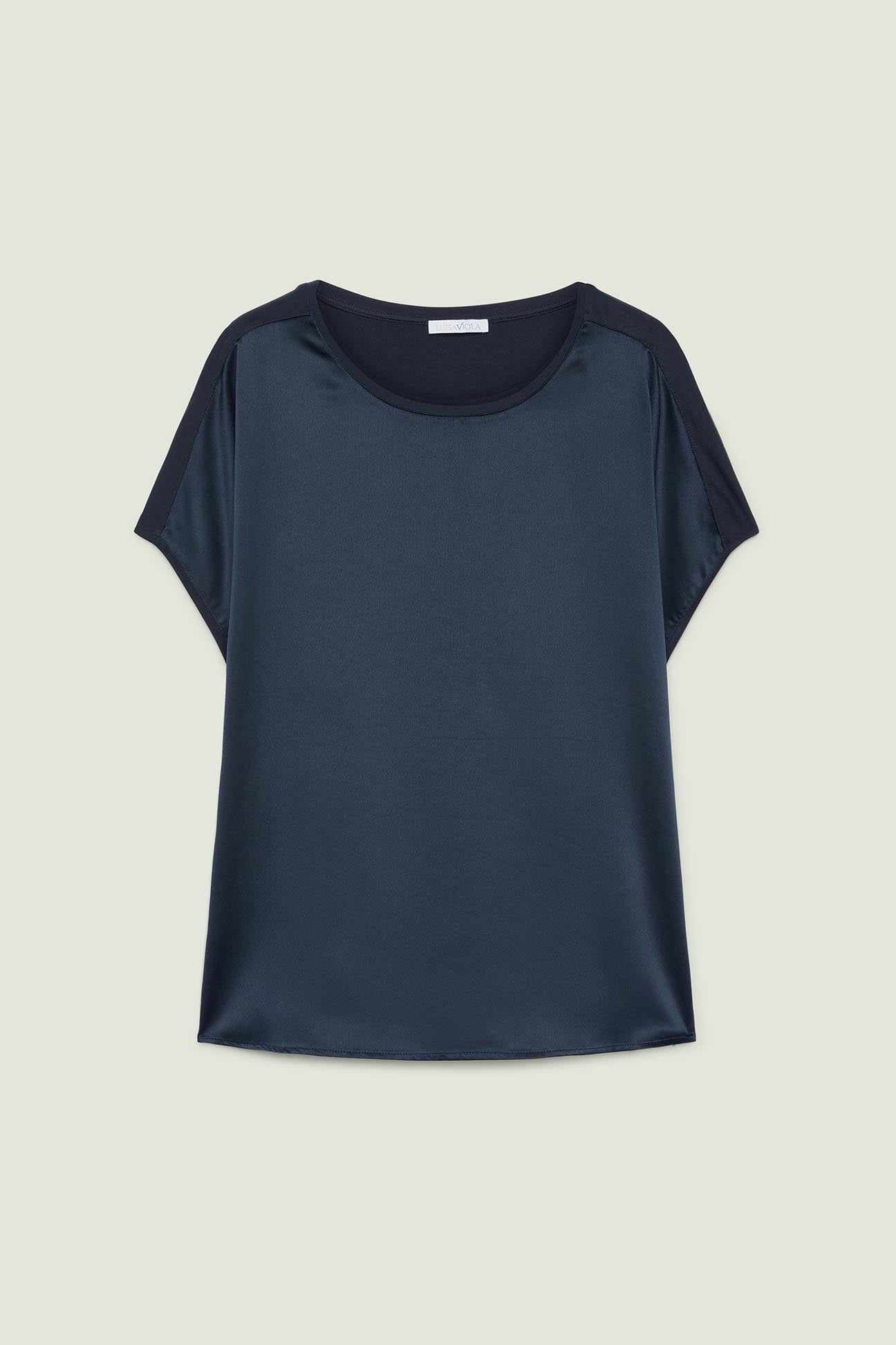 T-SHIRT IN RASO E JERSEY