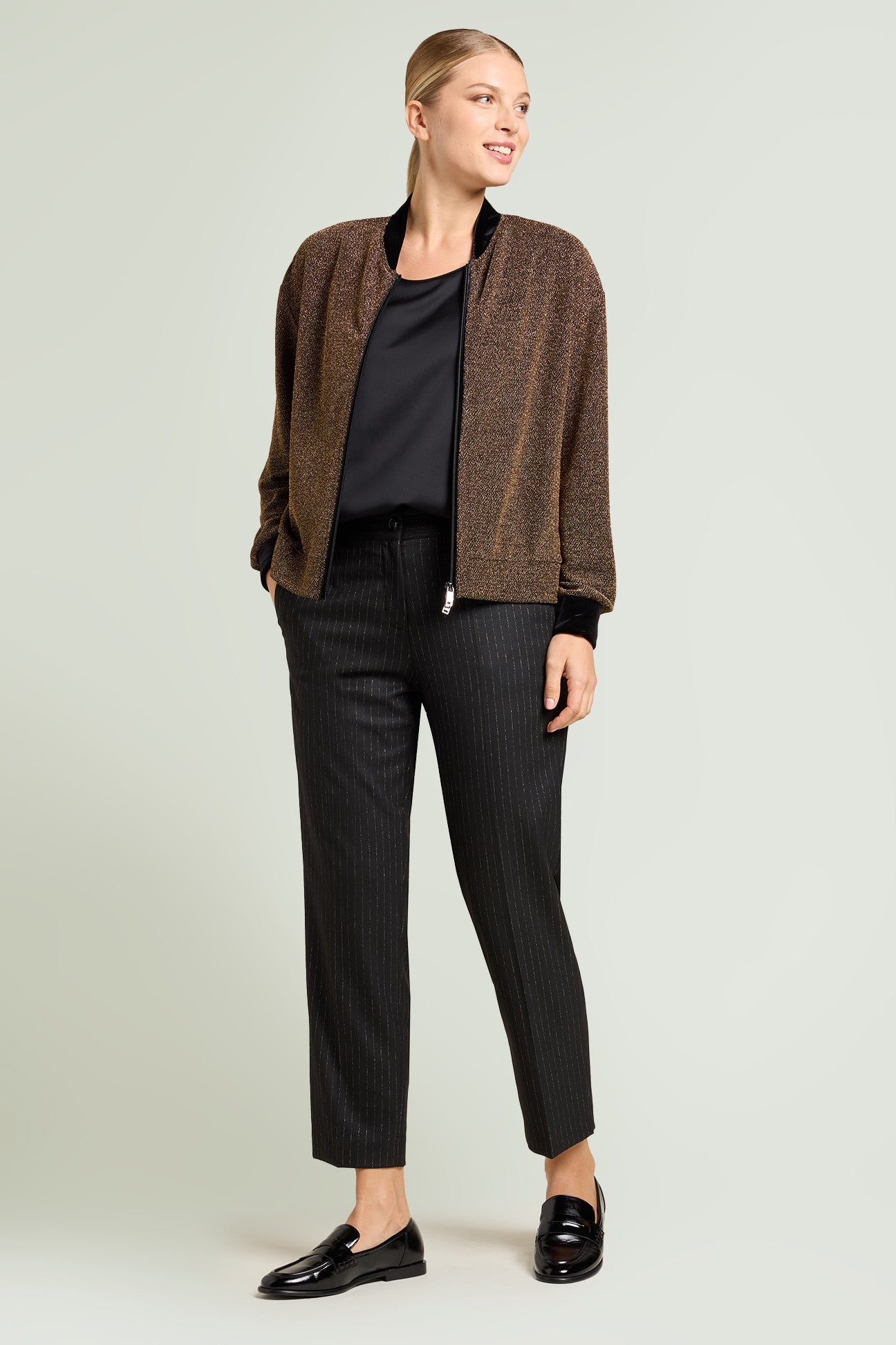 PANTALONI GESSATI LUREX