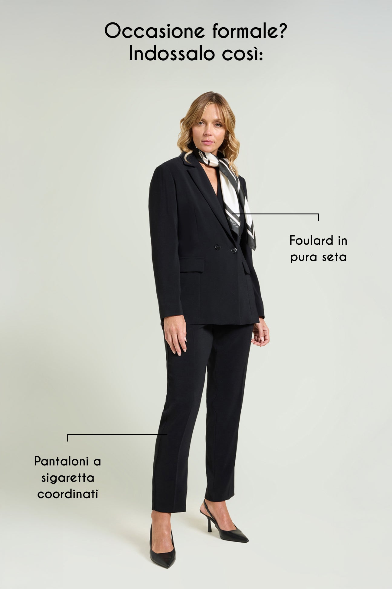 BLAZER DOPPIO PETTO IN CREPE CADY