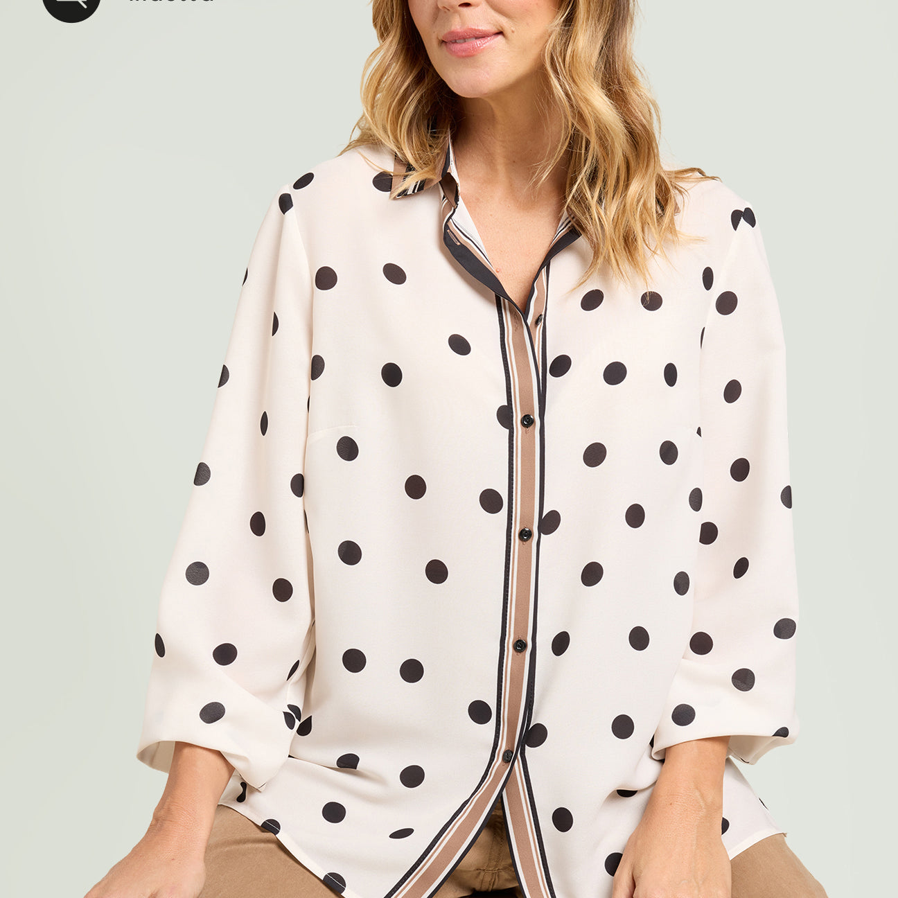 CAMICIA IN DOPPIA GEORGETTE STAMPATA