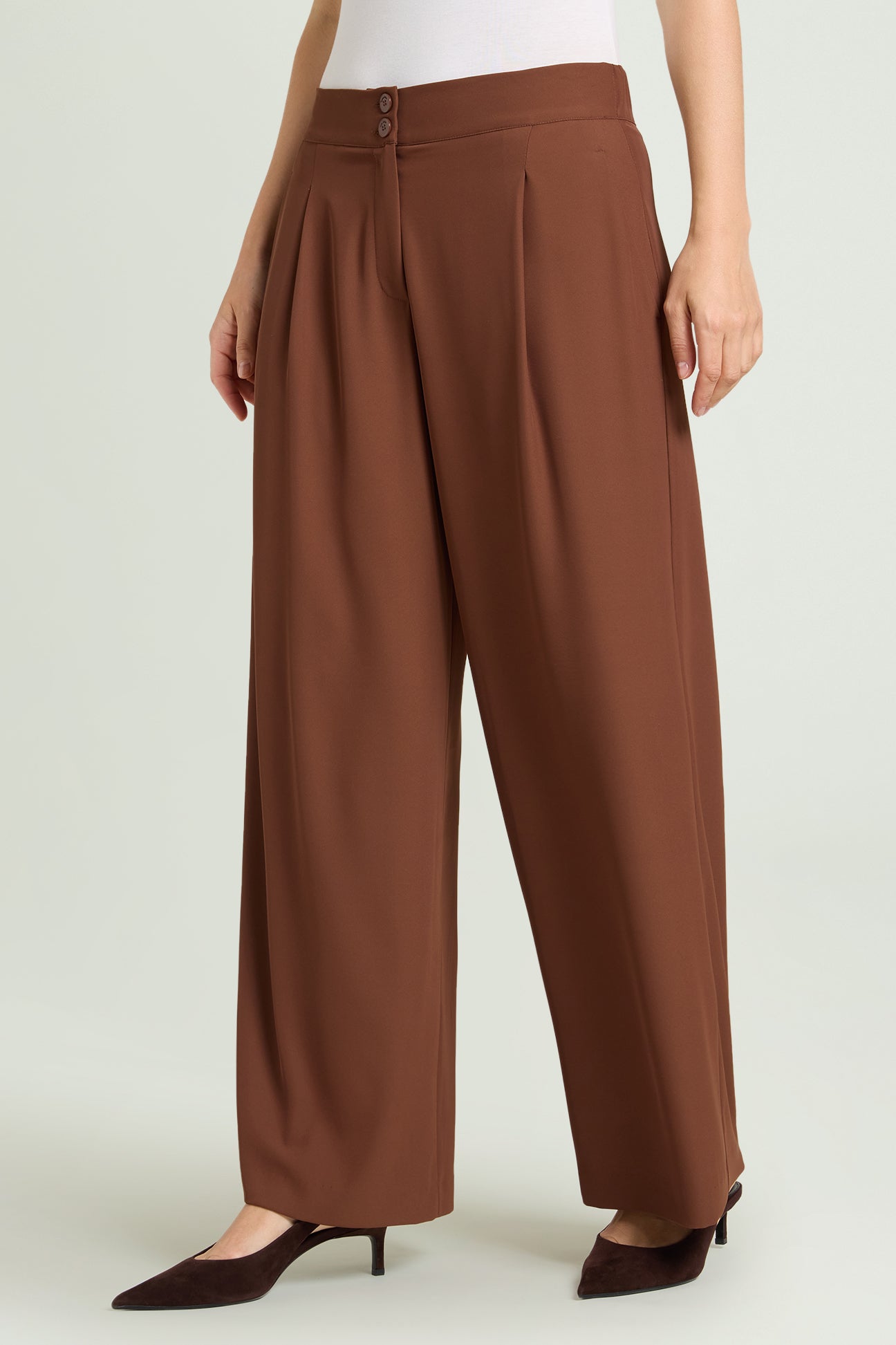 PANTALONI AMPI IN CADY FLUIDO