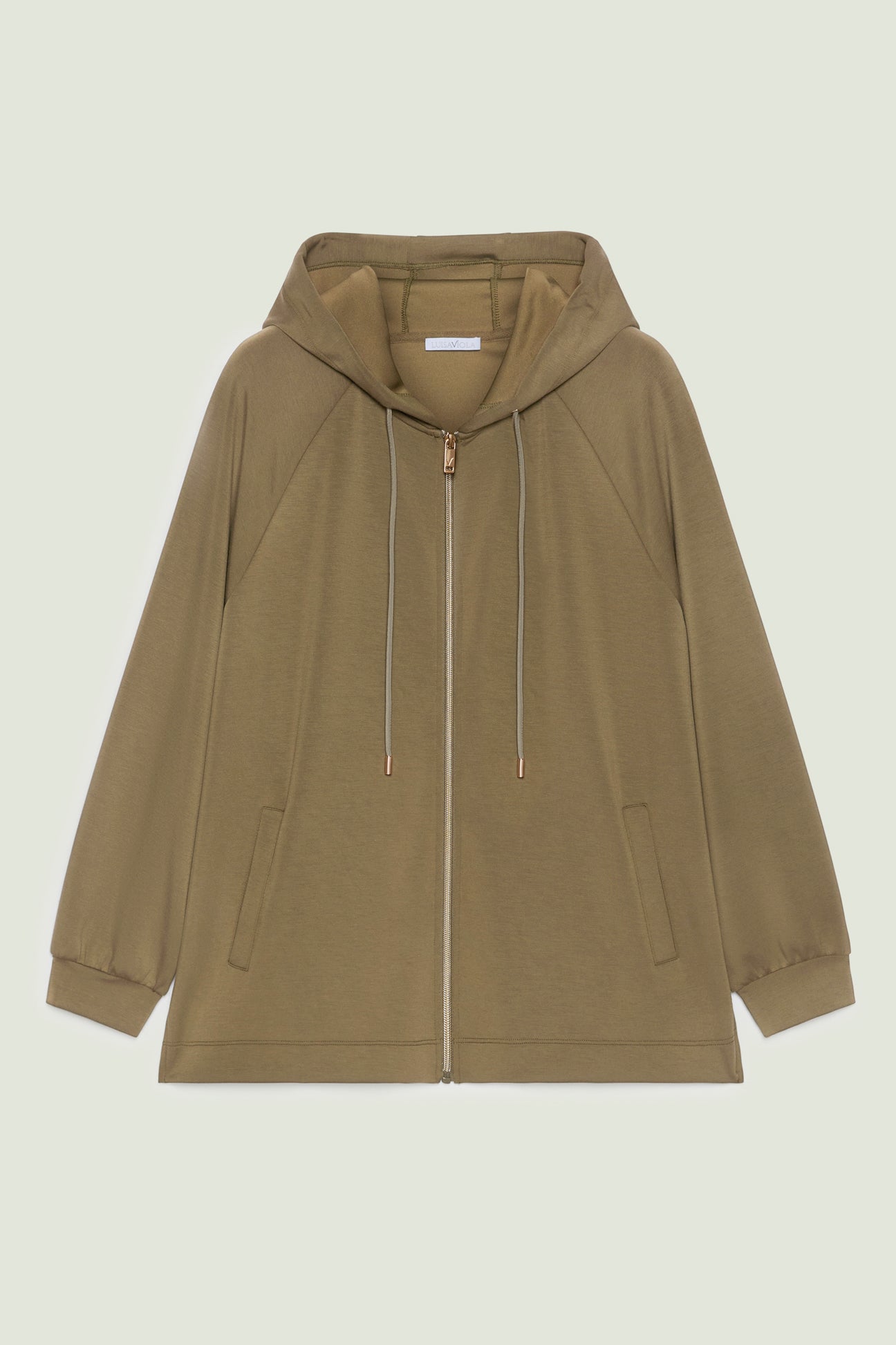 FELPA IN JERSEY SCUBA CON CAPPUCCIO