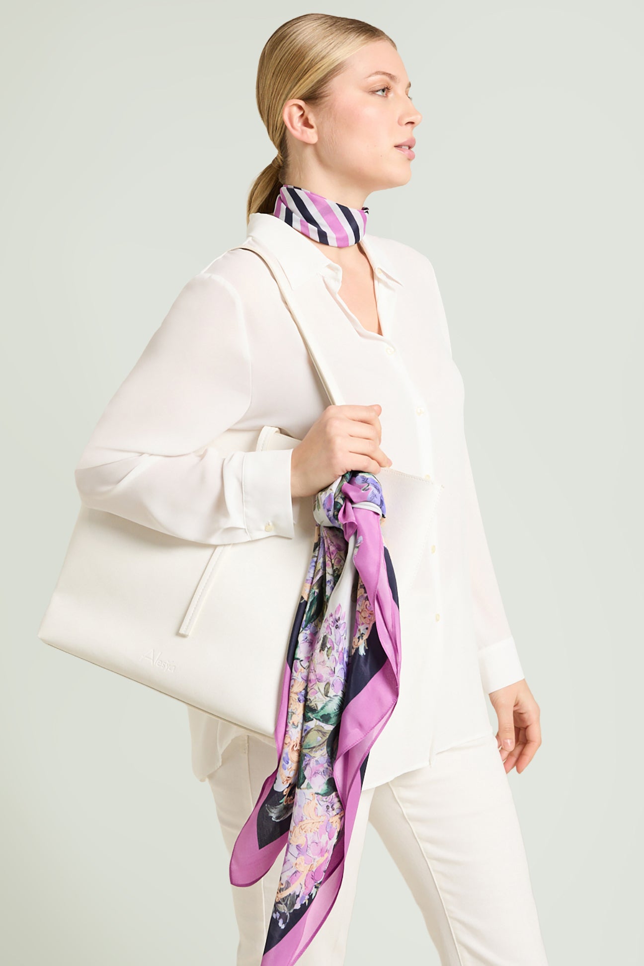 FOULARD E SCIARPINA IN MISTOSETA