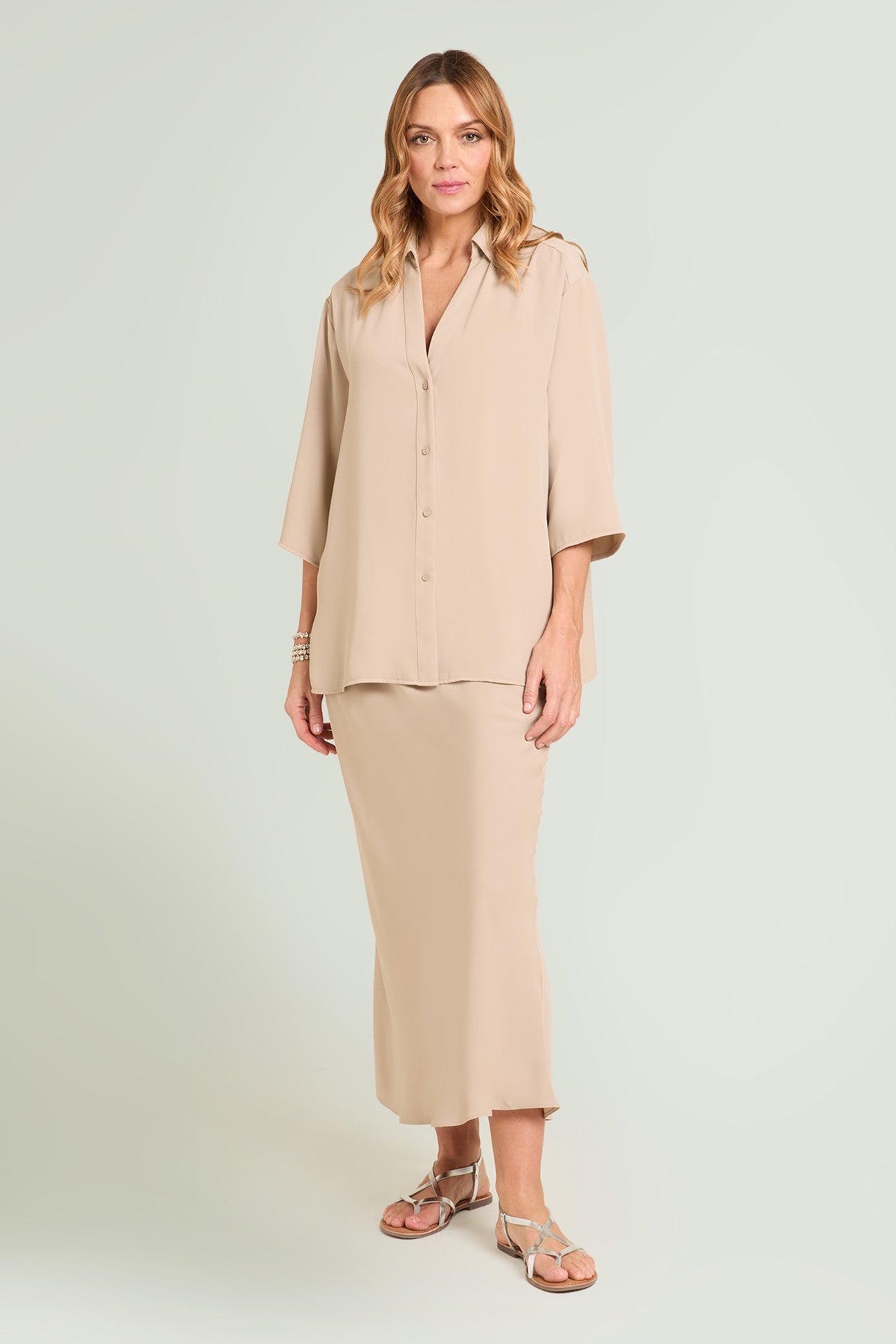 CAMICIA IN TESSUTO FLUIDO SILKY TOUCH