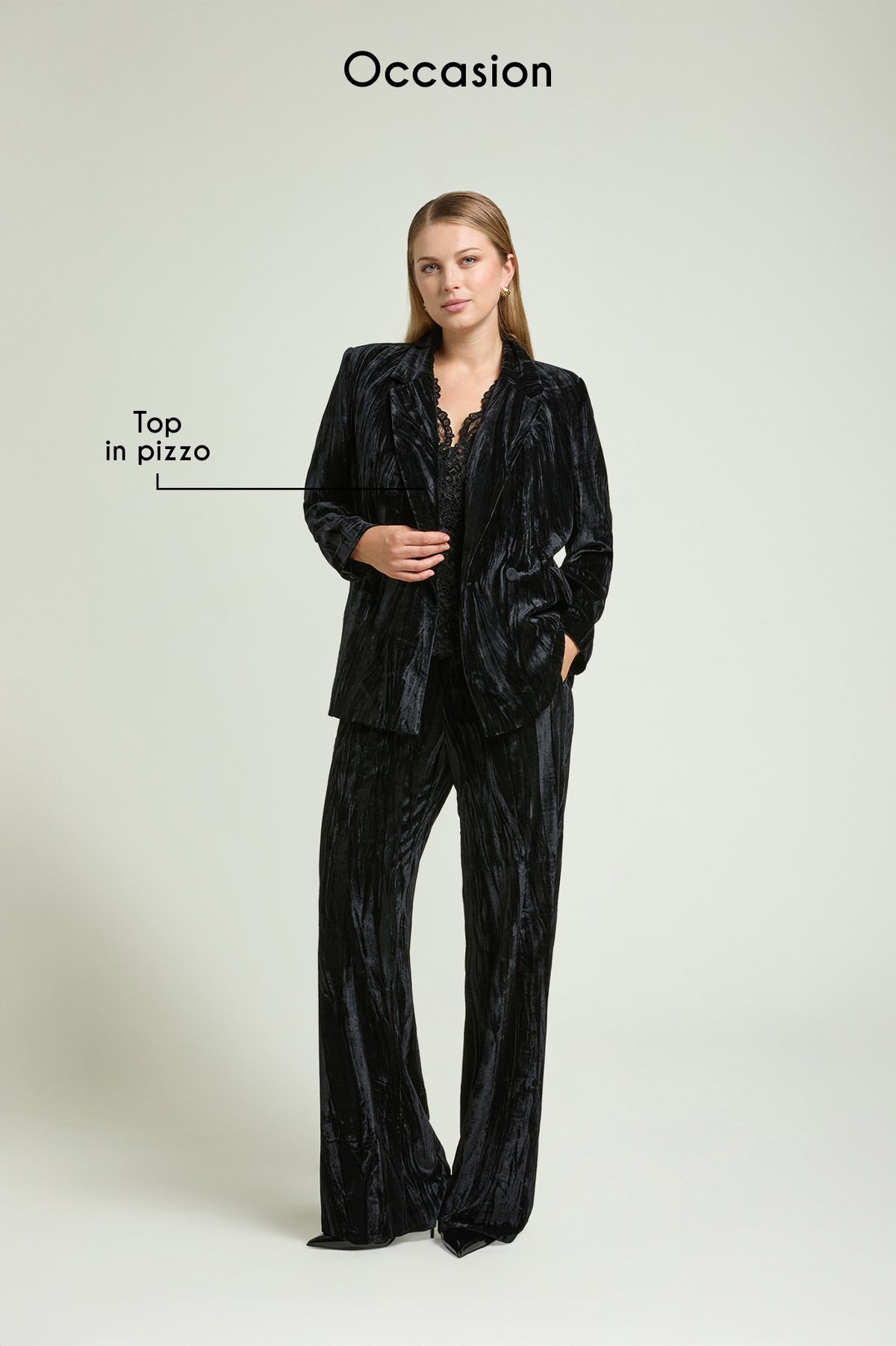 BLAZER IN VELLUTO FROISSE'