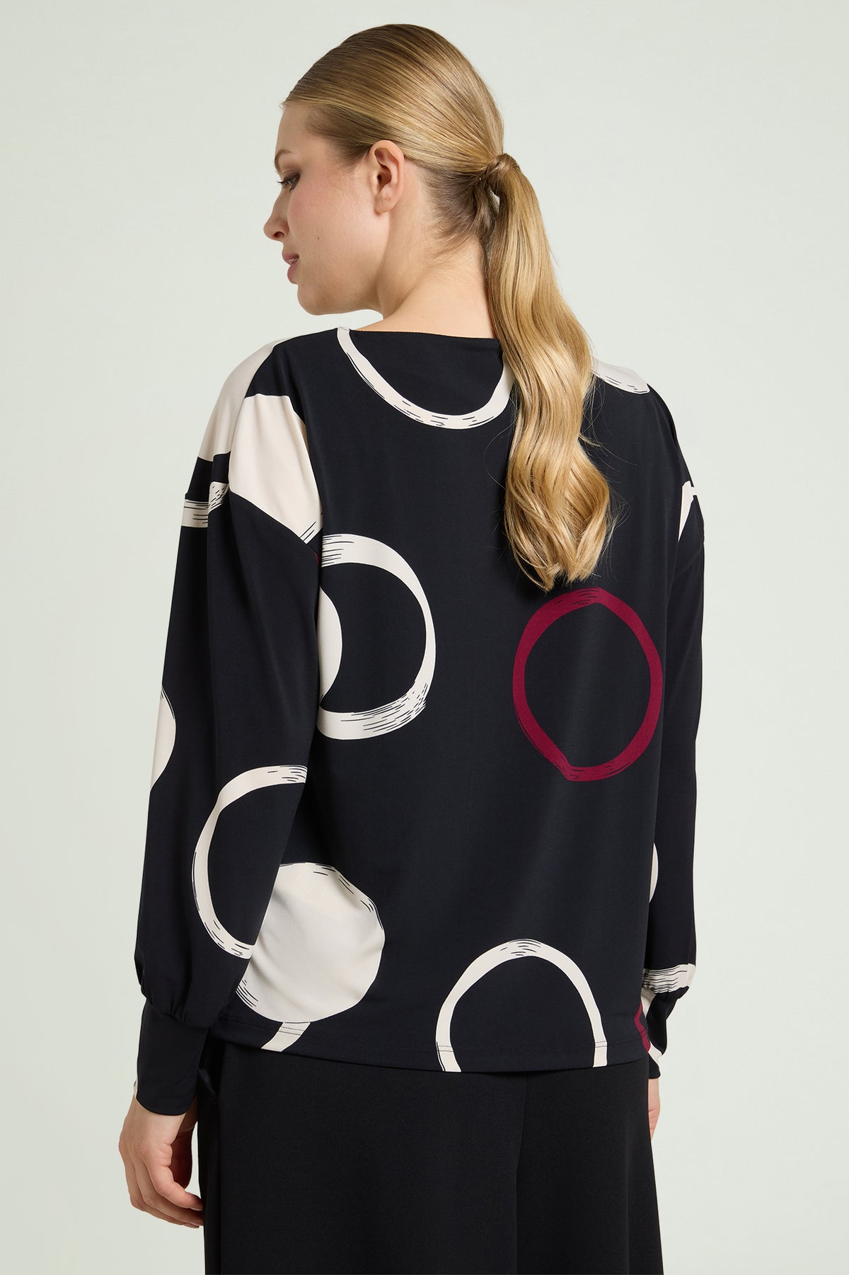 BLUSA IN JERSEY STAMPATO