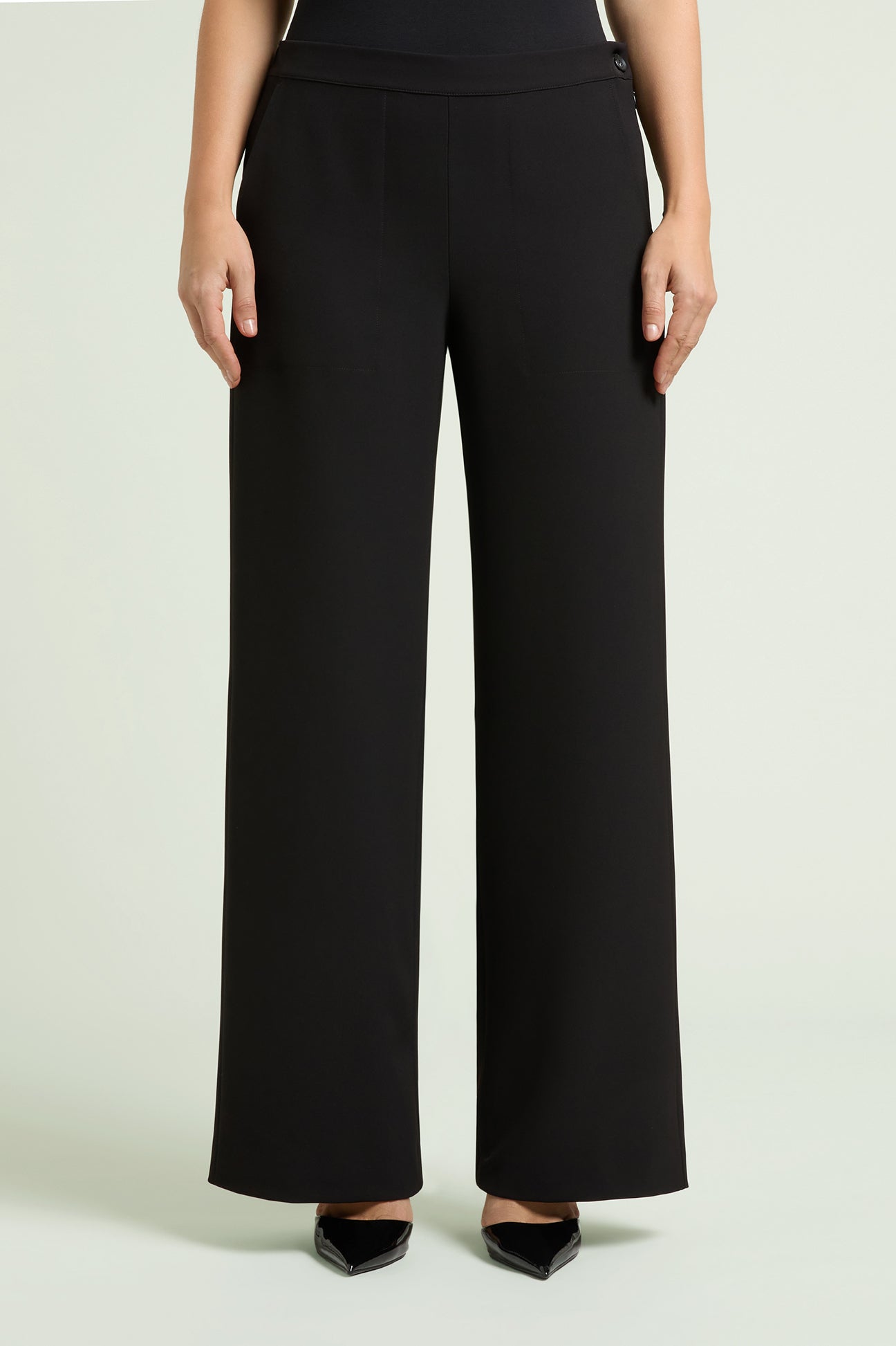 PANTALONI AMPI IN CADY