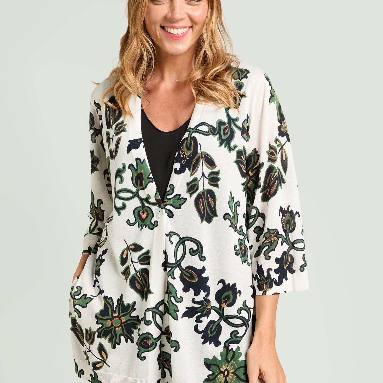 CARDIGAN STAMPATO