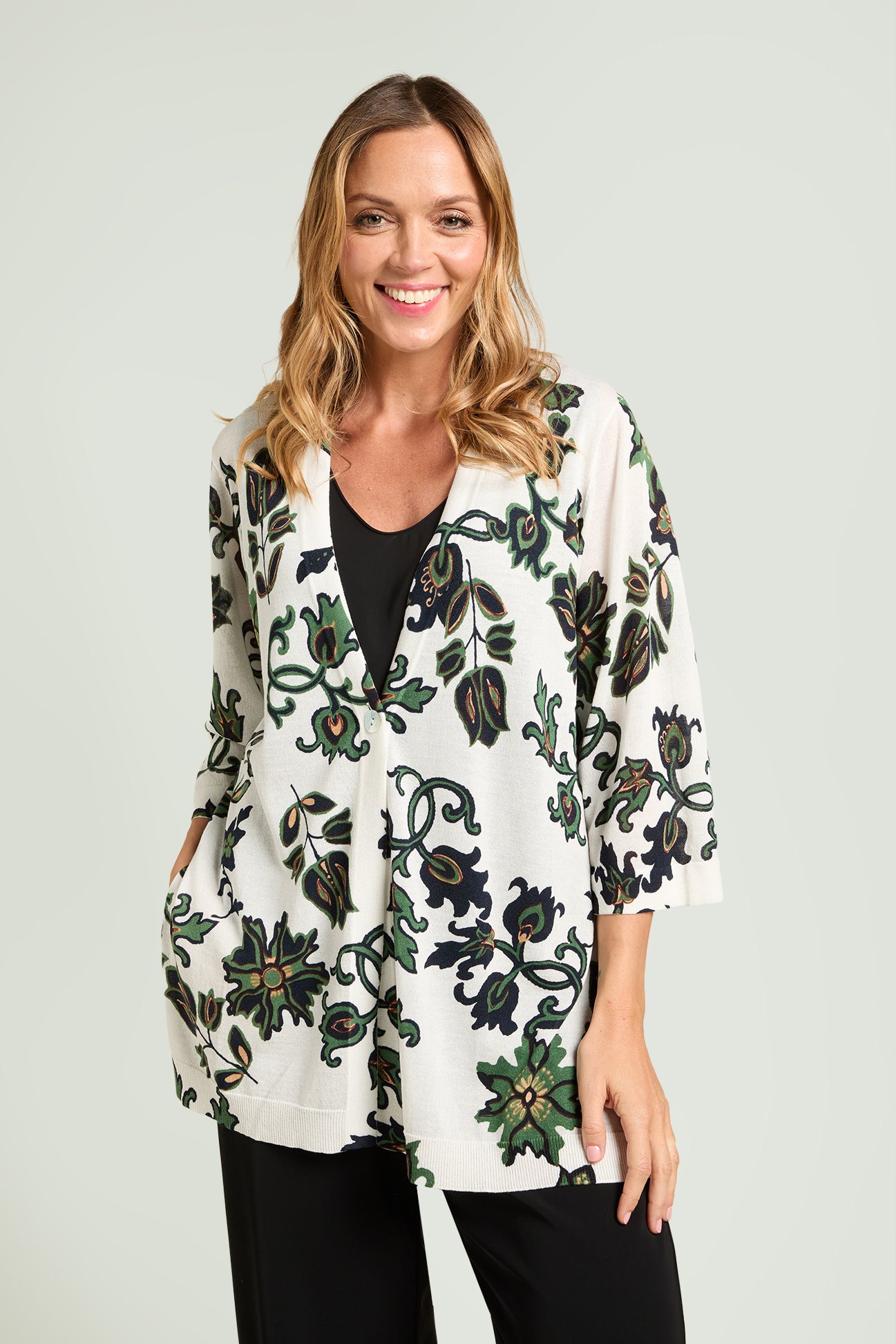 CARDIGAN STAMPATO