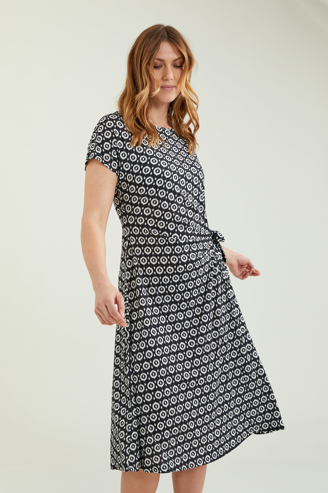 ABITO IN JERSEY STAMPATO