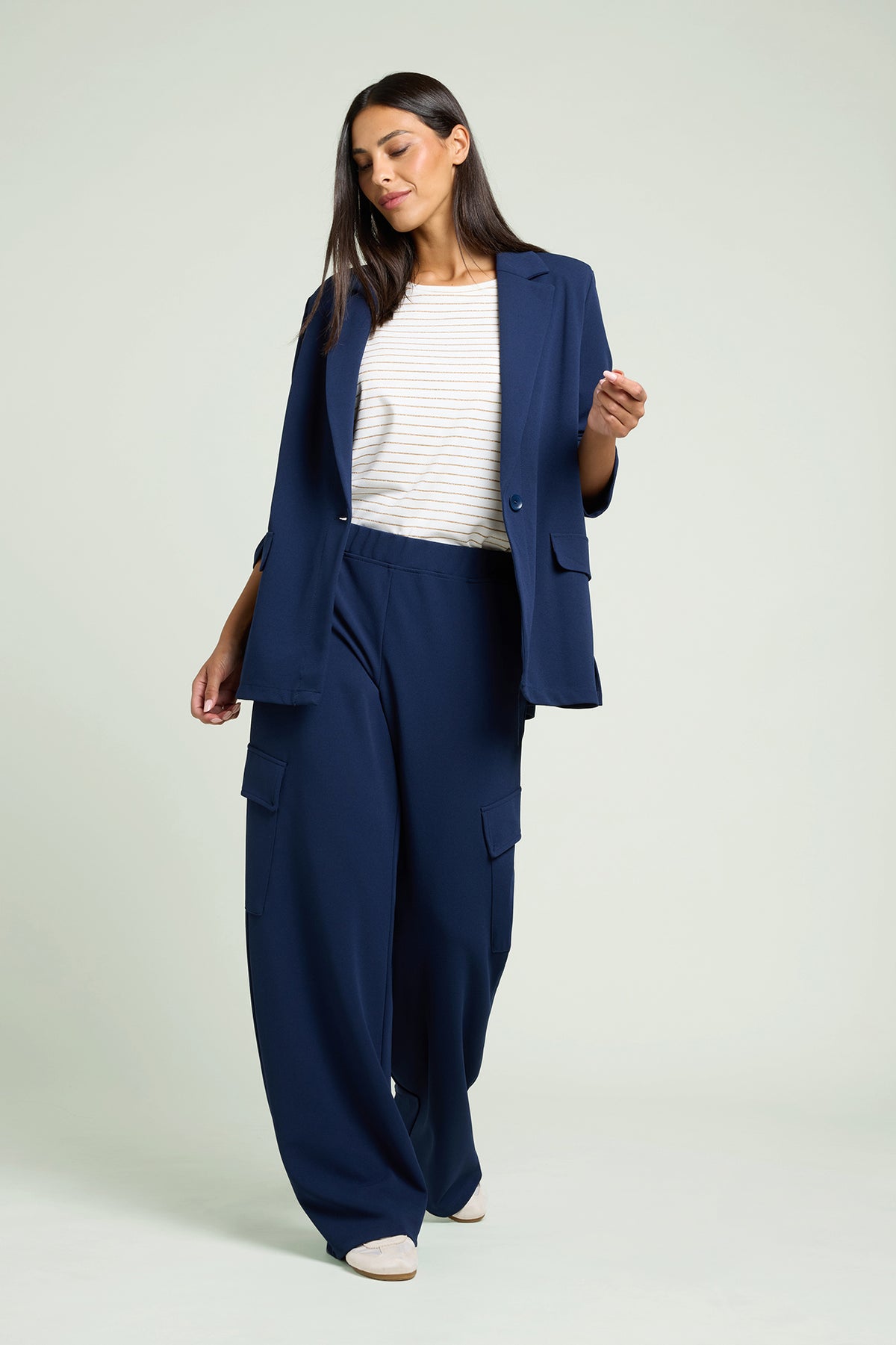 GIACCA INFORMALE IN SCUBA TWILL