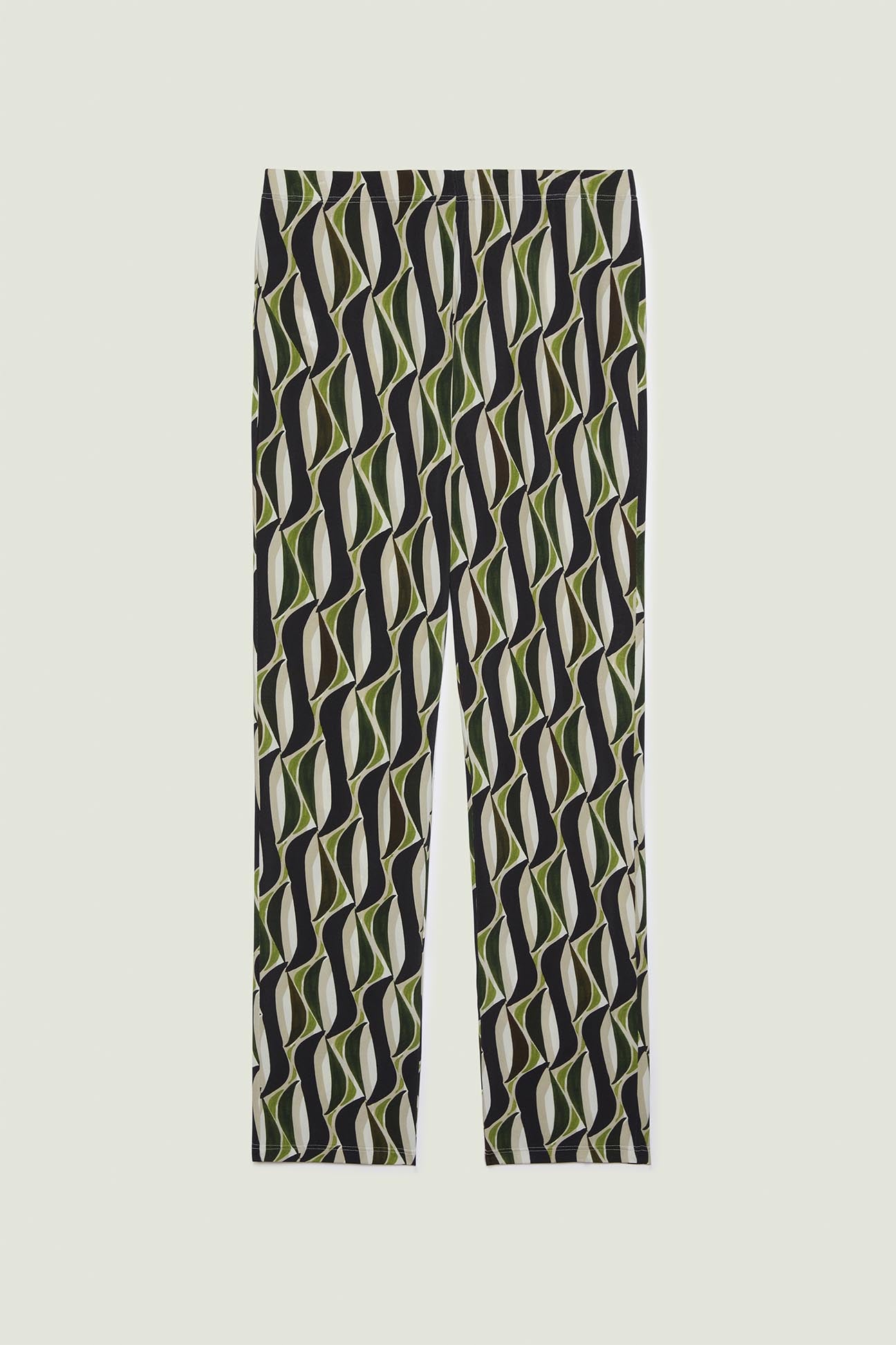 PANTALONI PULL-ON STAMPATI IN JERSEY PIQUET
