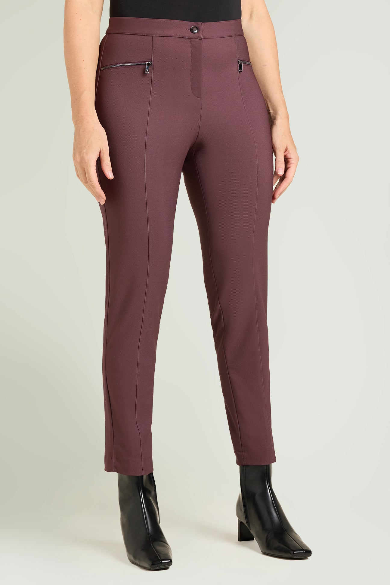 PANTALONI SKINNY CON ZIP