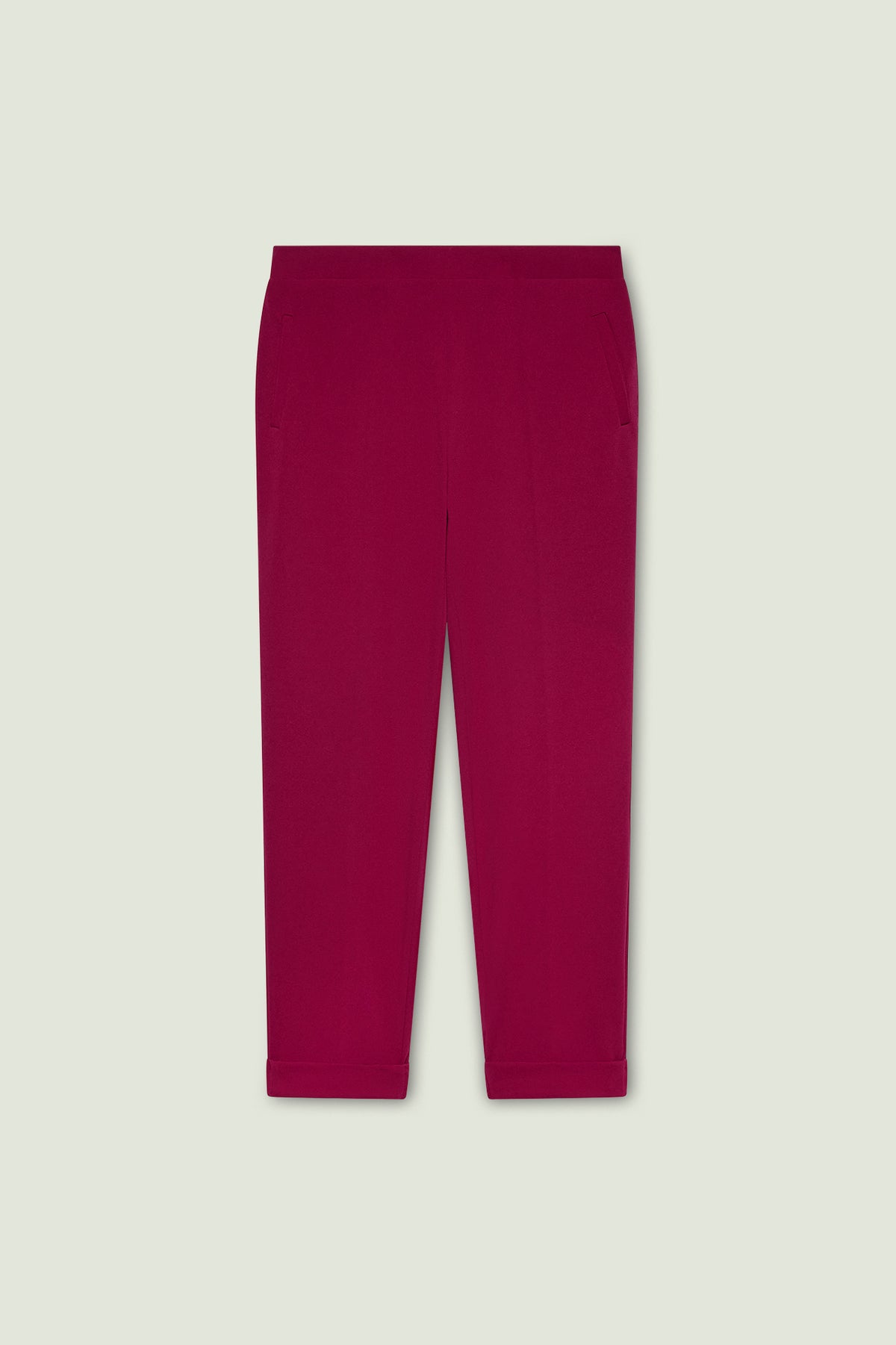 PANTALONI PULL-ON CHINOS IN CREPE