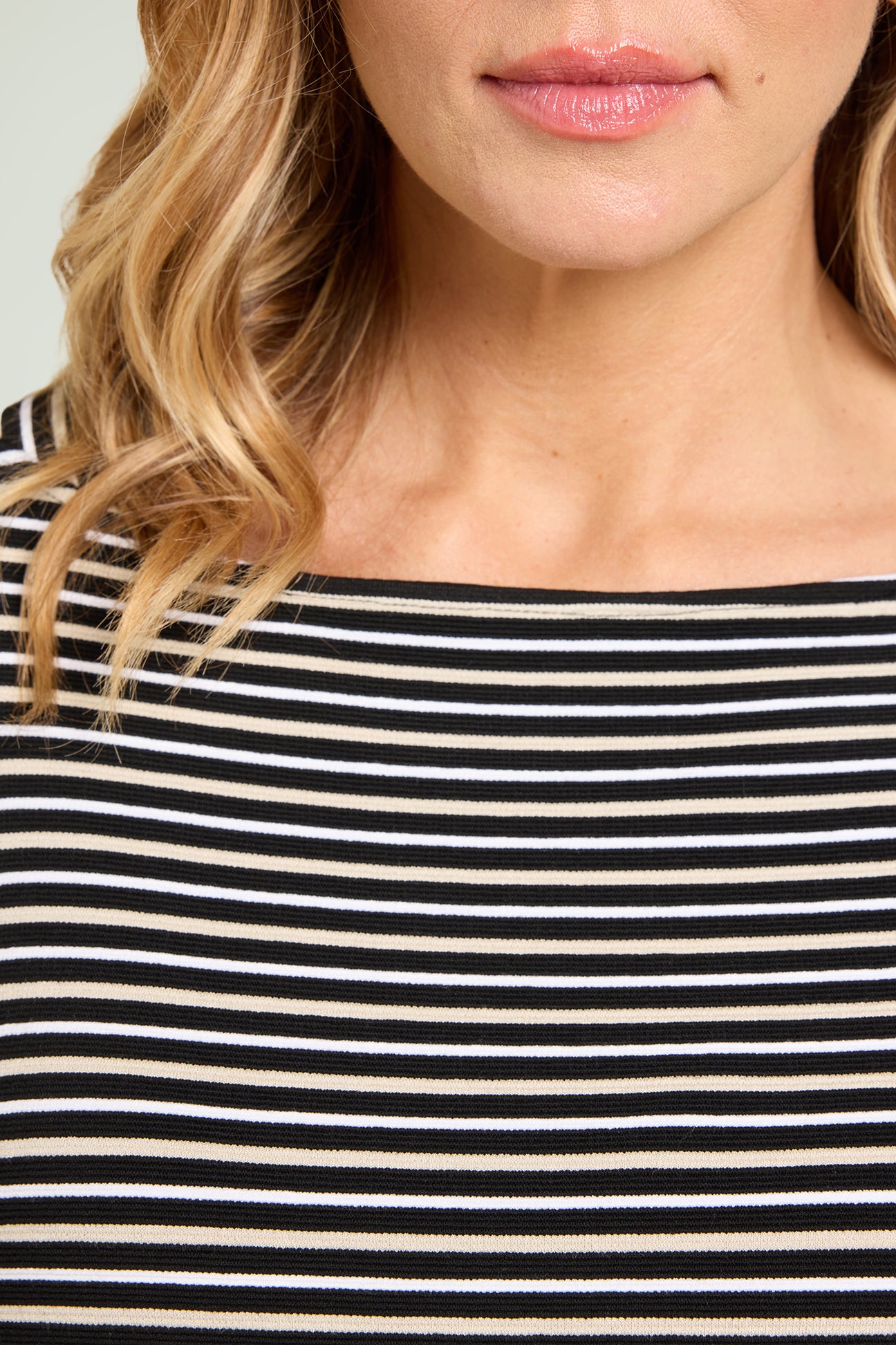 FELPA RIGATA IN JERSEY OTTOMAN