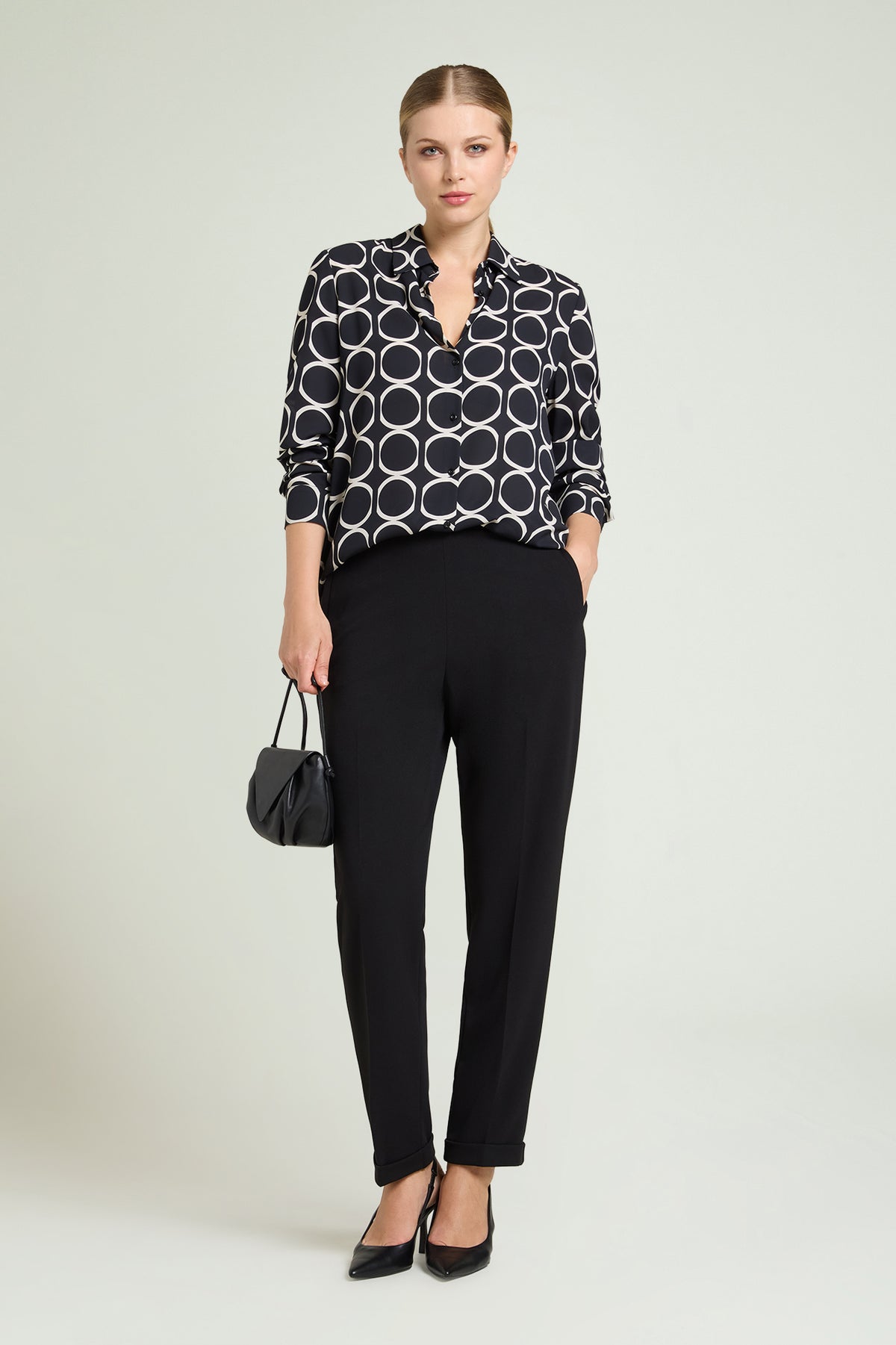 CAMICIA STAMPATA IN DOPPIA GEORGETTE