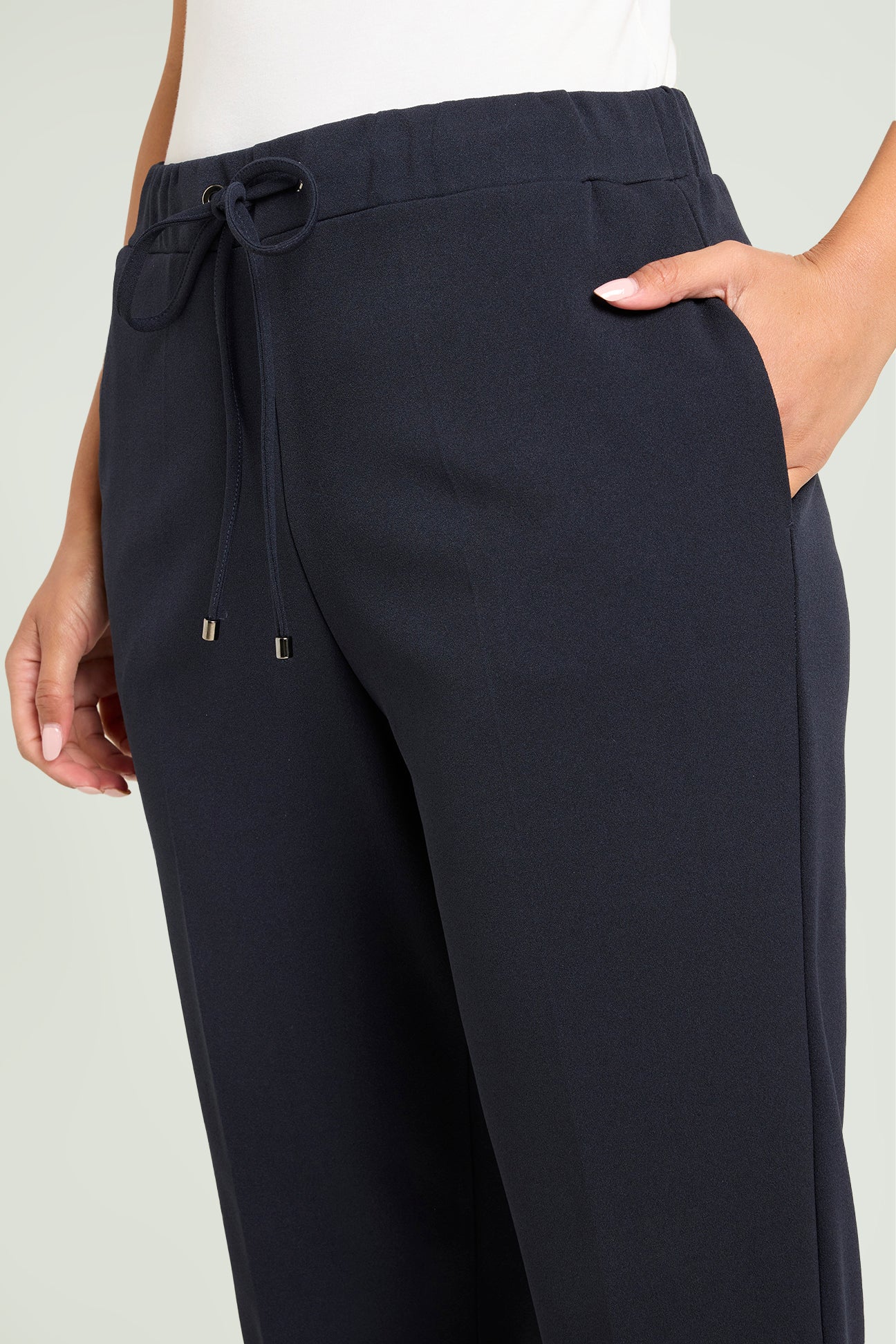 PANTALONI PULL-ON JOGGER IN SCUBA CREPE