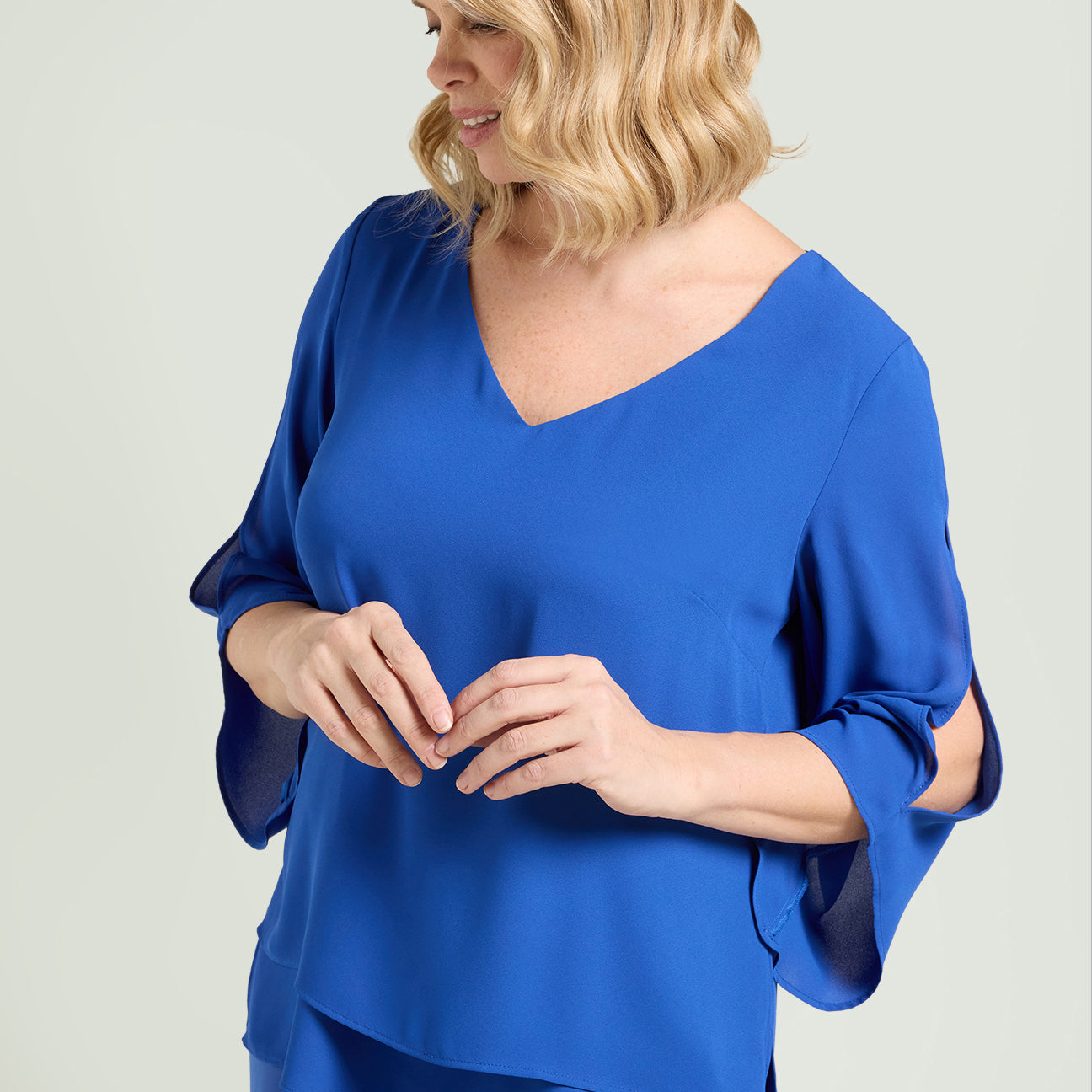 BLUSA IN DOPPIA GEORGETTE