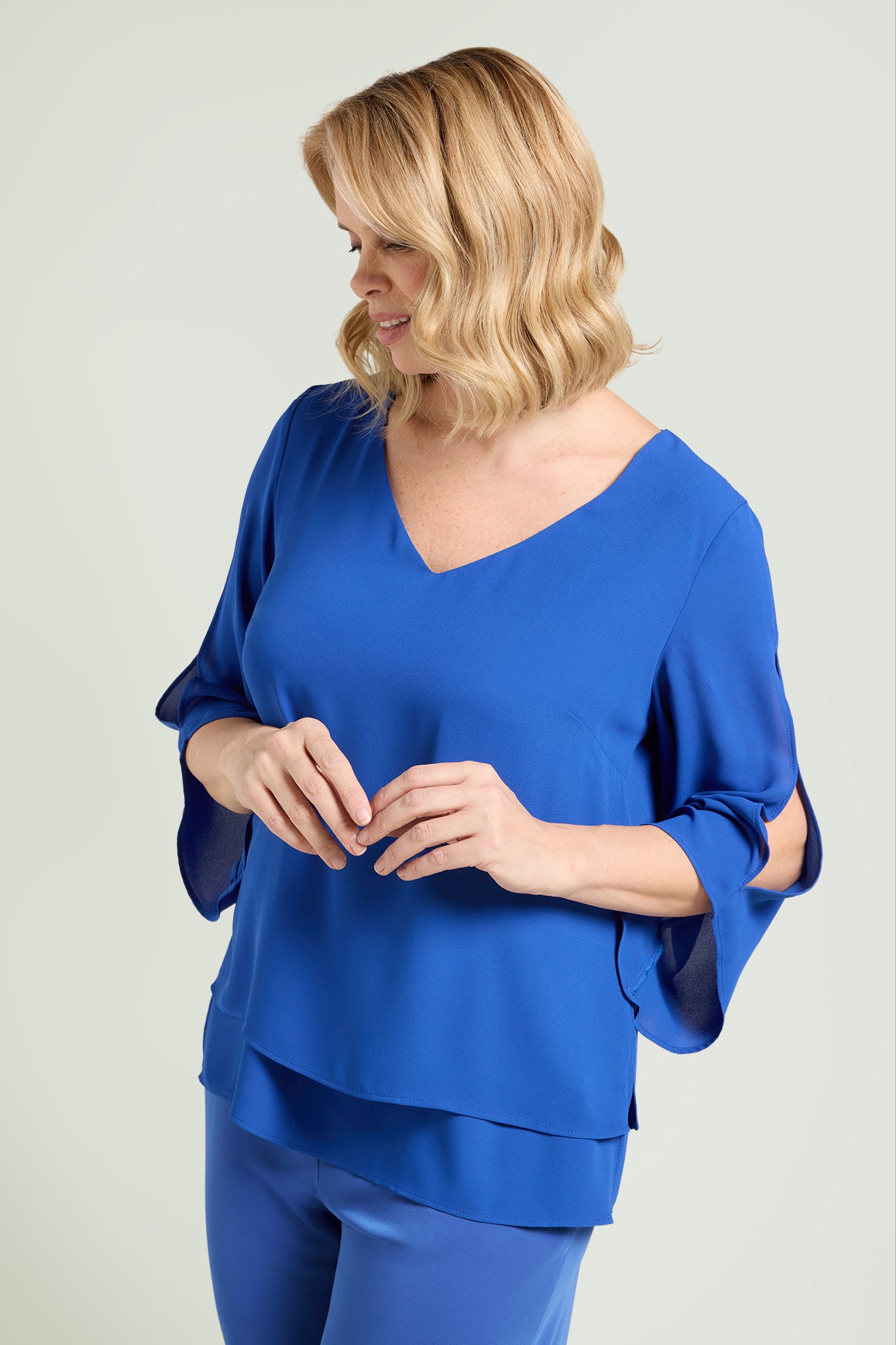 BLUSA IN DOPPIA GEORGETTE