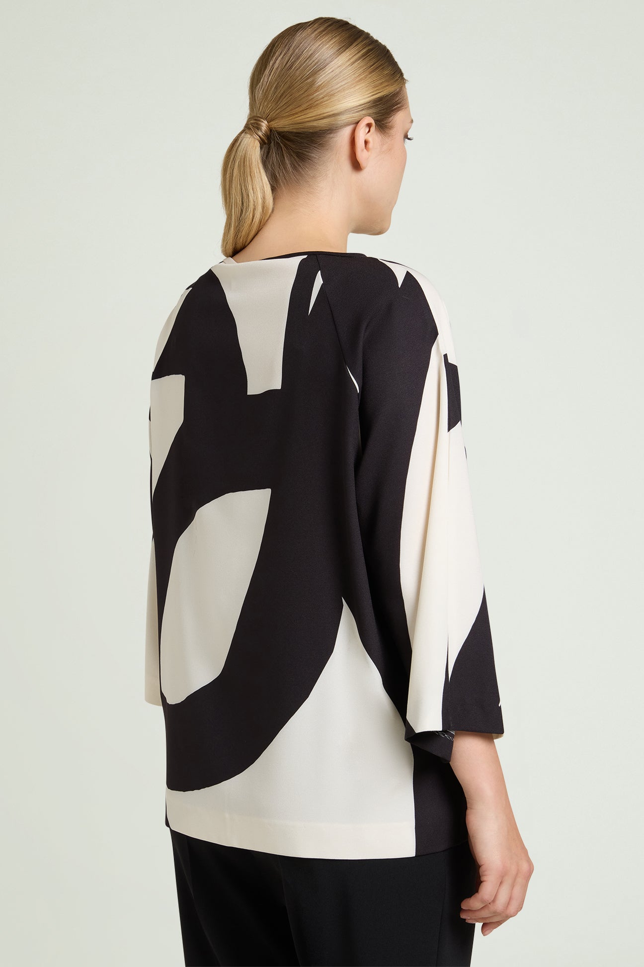BLUSA IN SABLE' STAMPATO