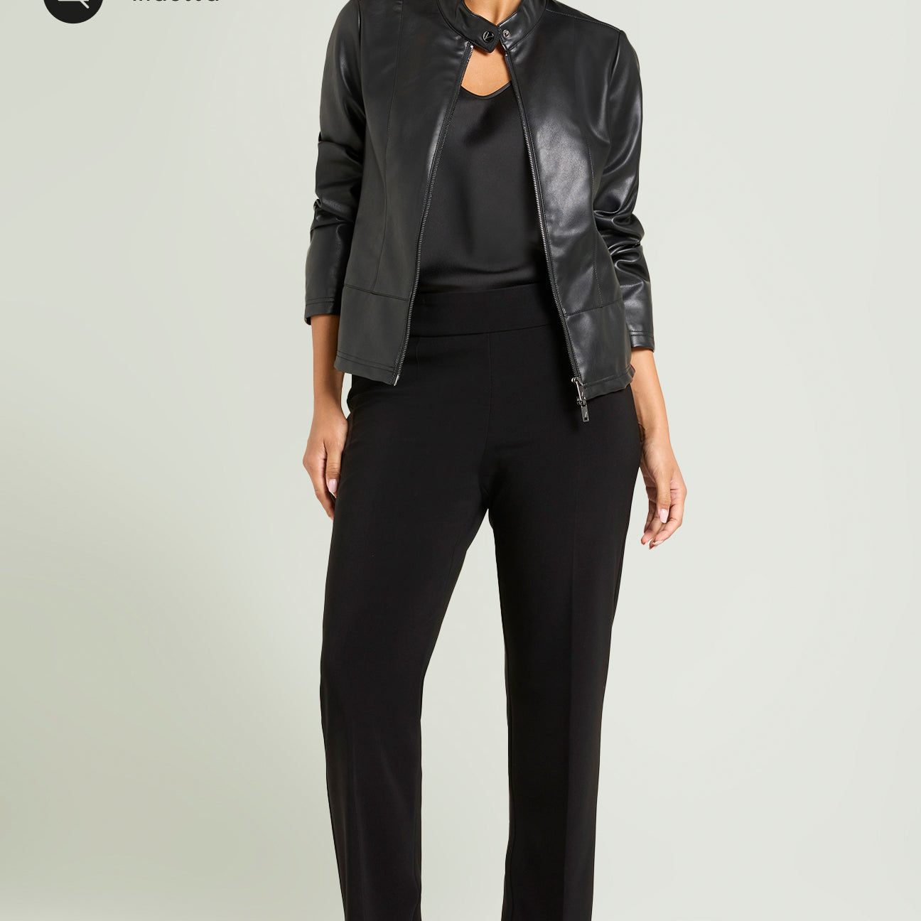 PANTALONI PULL-ON SKINNY IN COMPATTO STRETCH