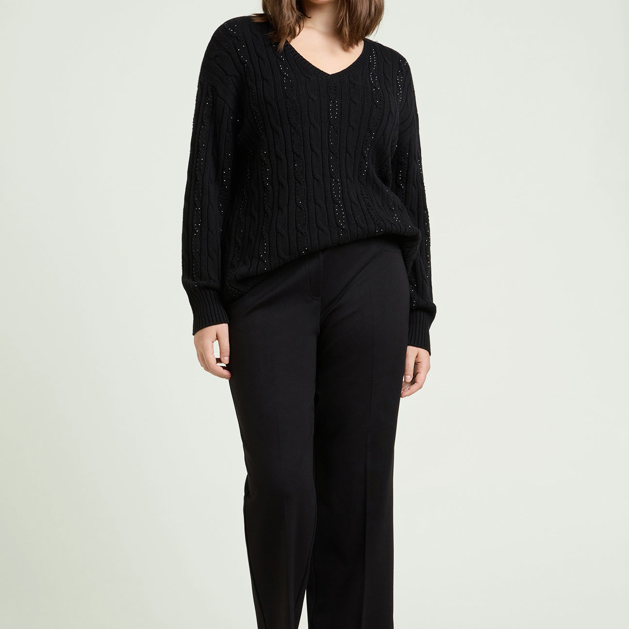 PANTALONI PULL-ON DRITTI IN PUNTO MILANO