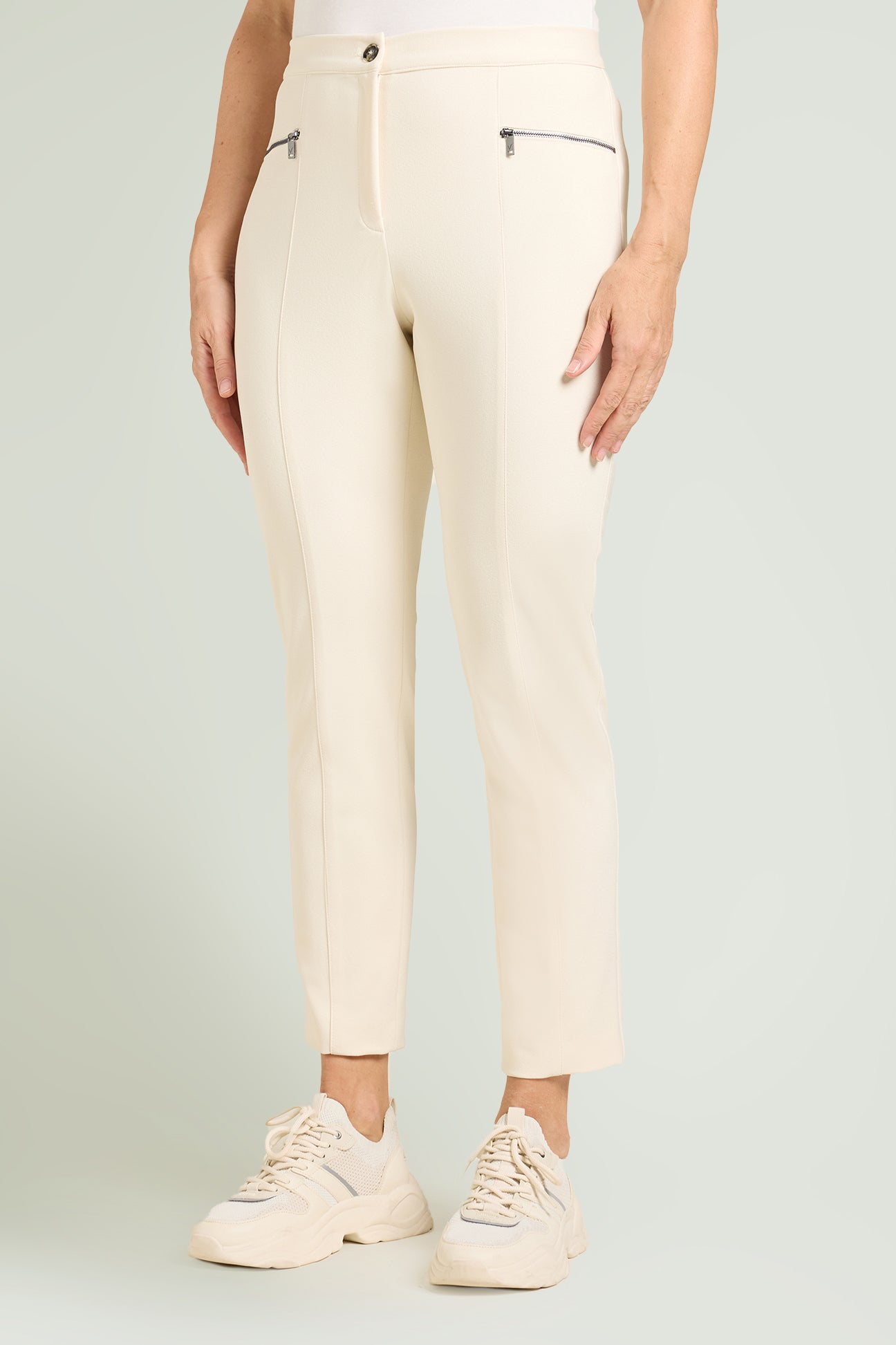 PANTALONI SKINNY CON ZIP