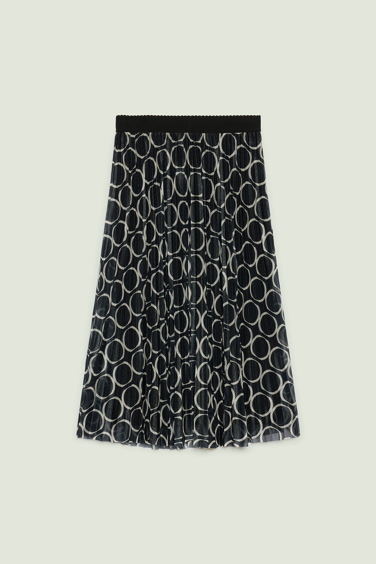 GONNA PLISSE' IN TULLE STAMPATO