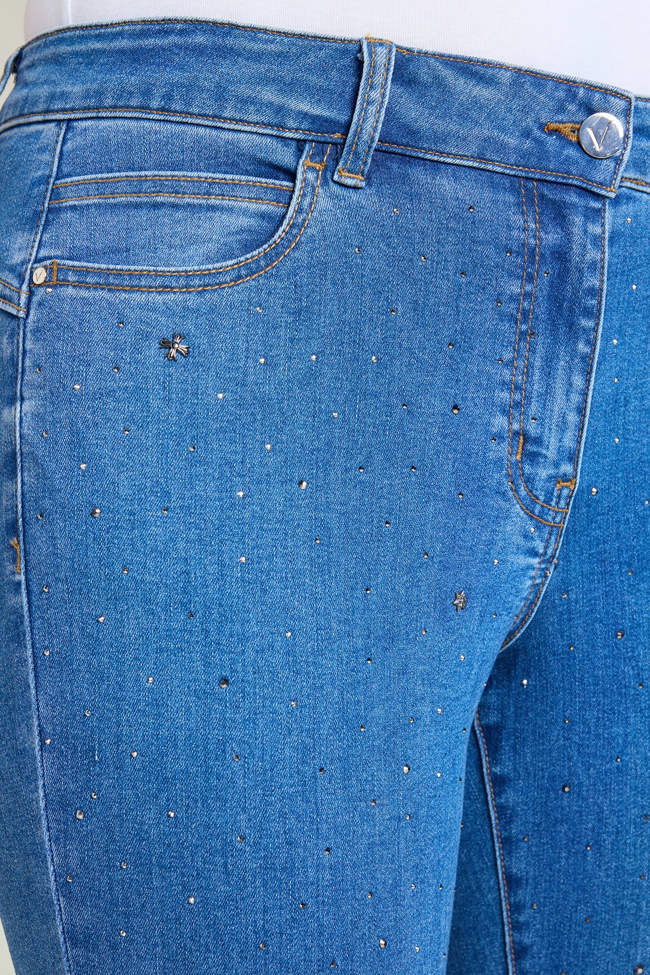JEANS SKINNY CON PUNTI LUCE