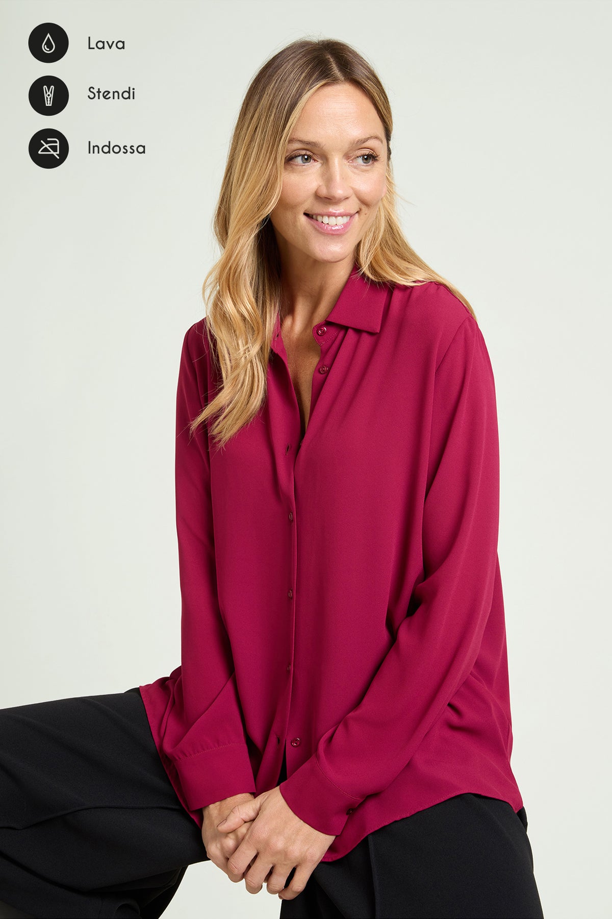 CAMICIA IN DOPPIA GEORGETTE