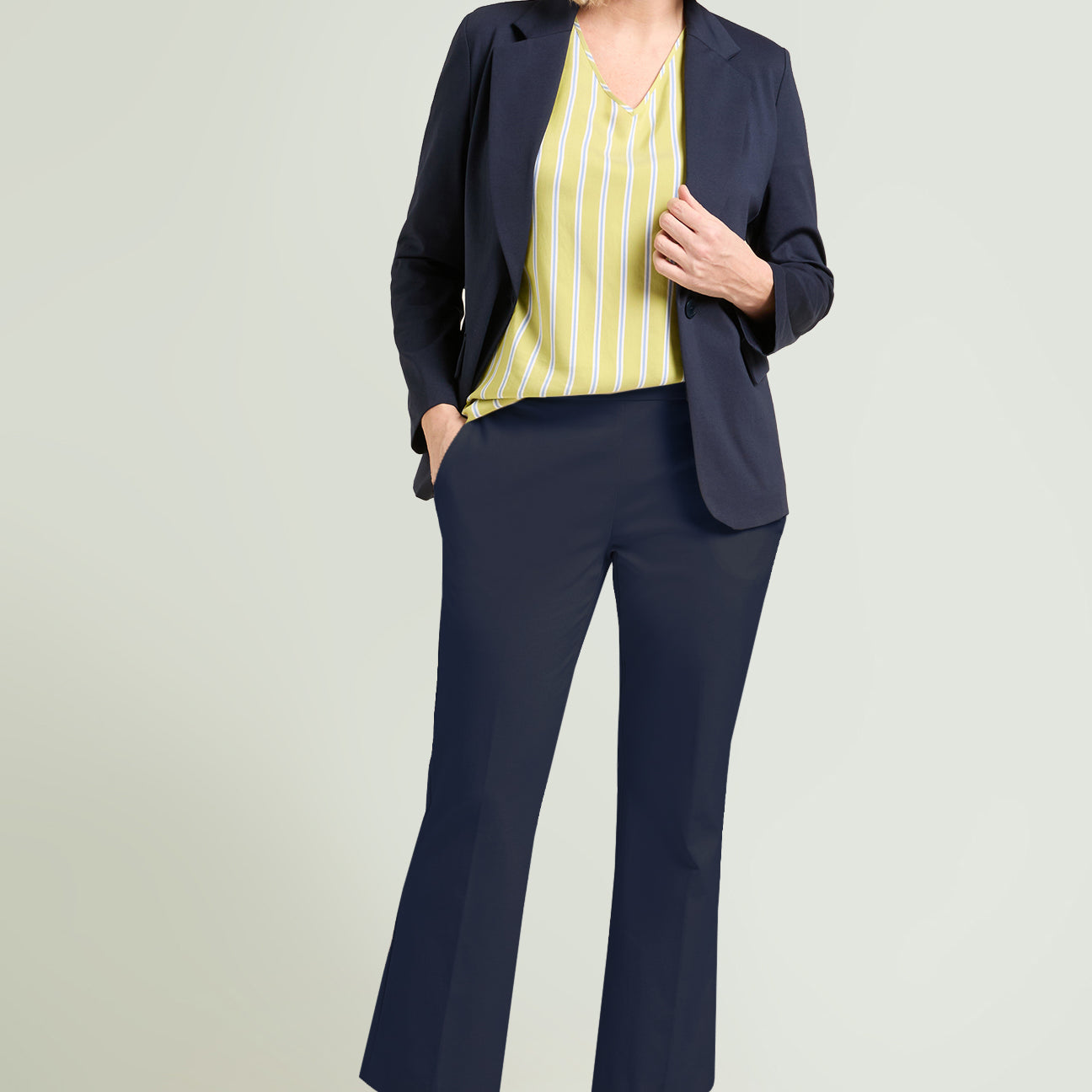 PANTALONI PULL-ON KICK FLARE IN PUNTO MILANO