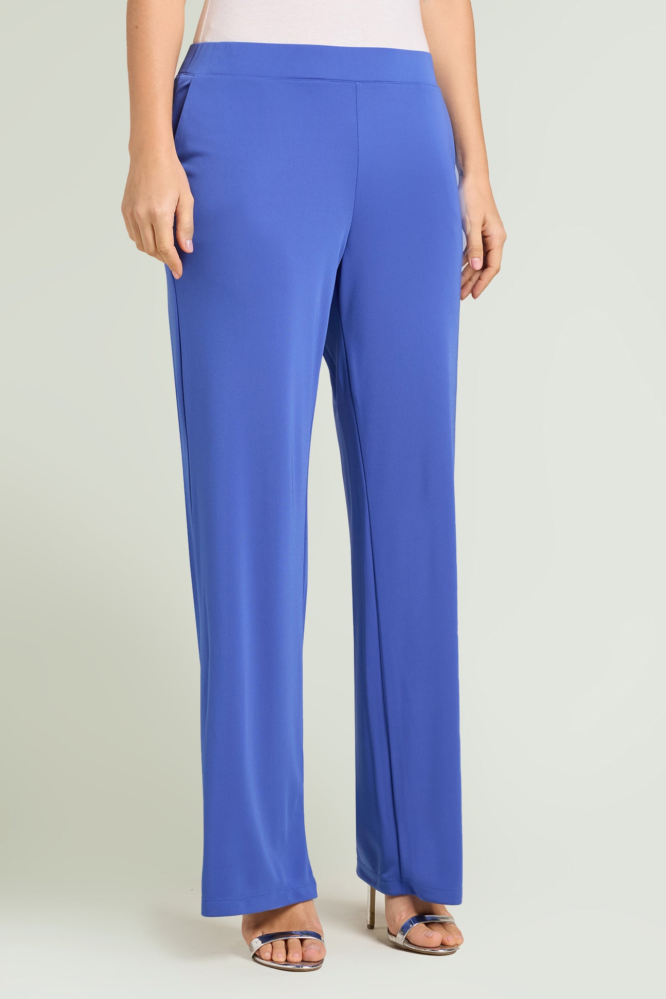 PANTALONI PULL-ON AMPI IN JERSEY FLUIDO