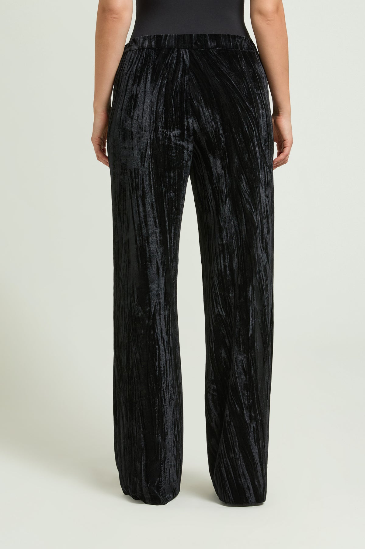 PANTALONI PULL-ON IN VELLUTO FROISSE'
