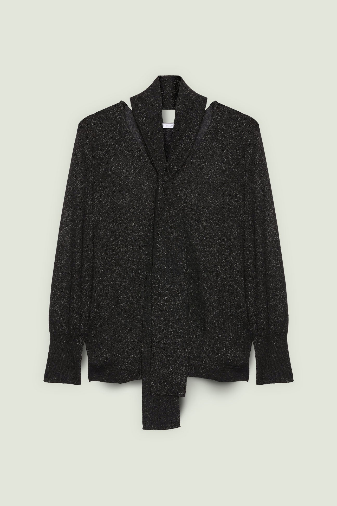 MAGLIA SHINY CON SCIARPINA