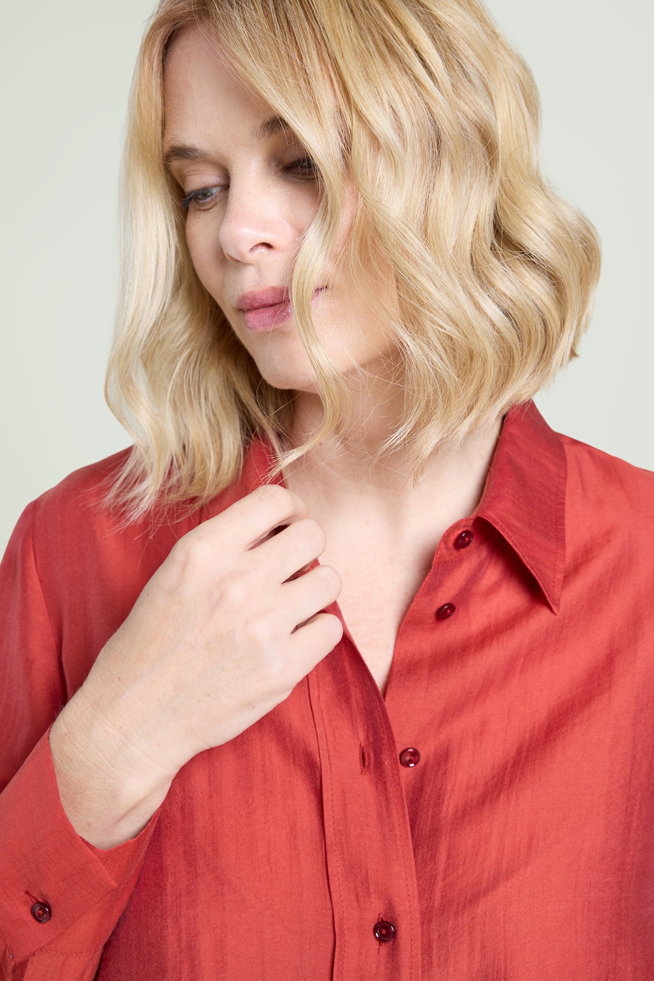 CAMICIA IN  TESSUTO FROISSE'