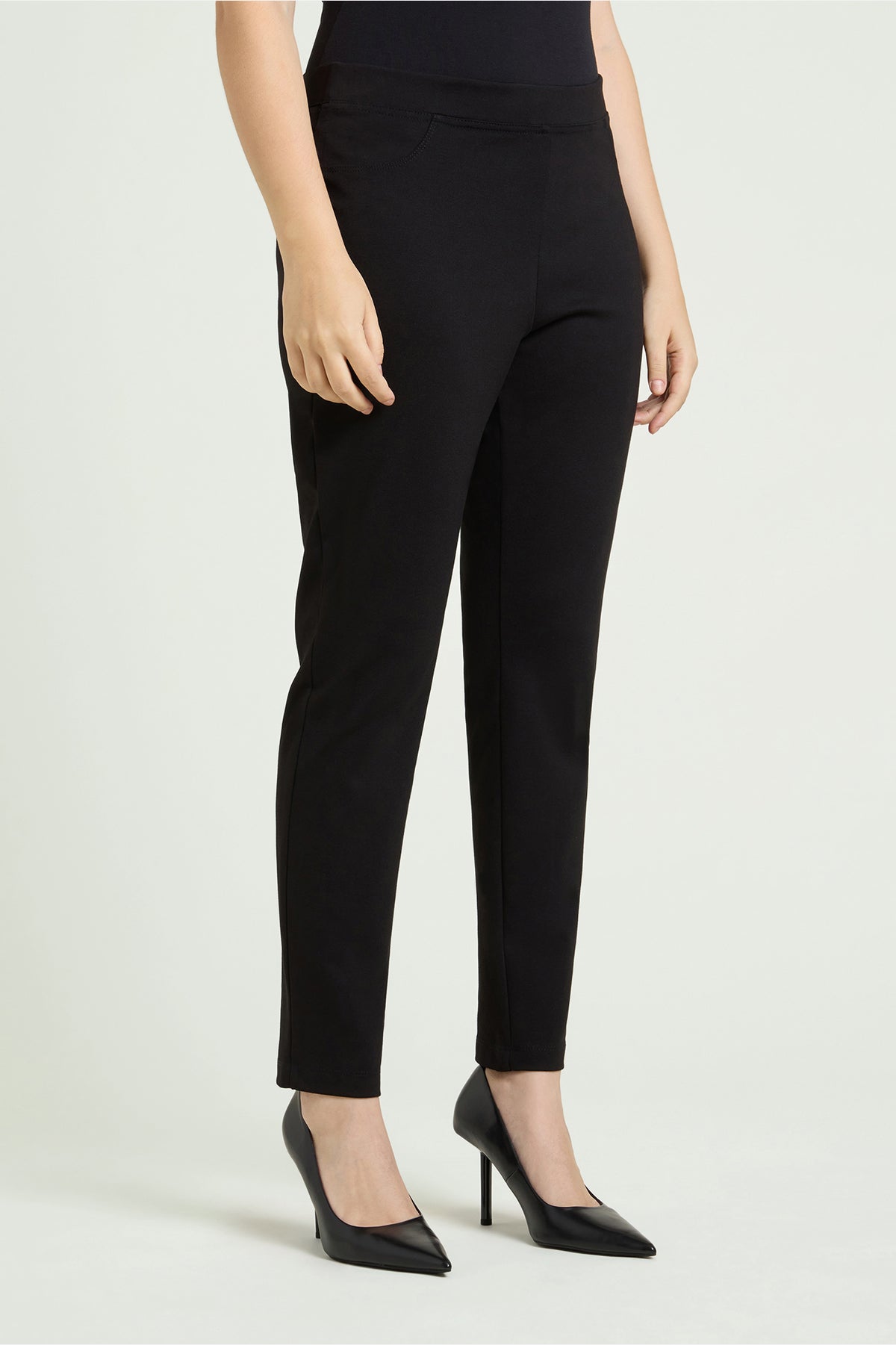 PANTALONI PULL-ON SKINNY IN PUNTO MILANO