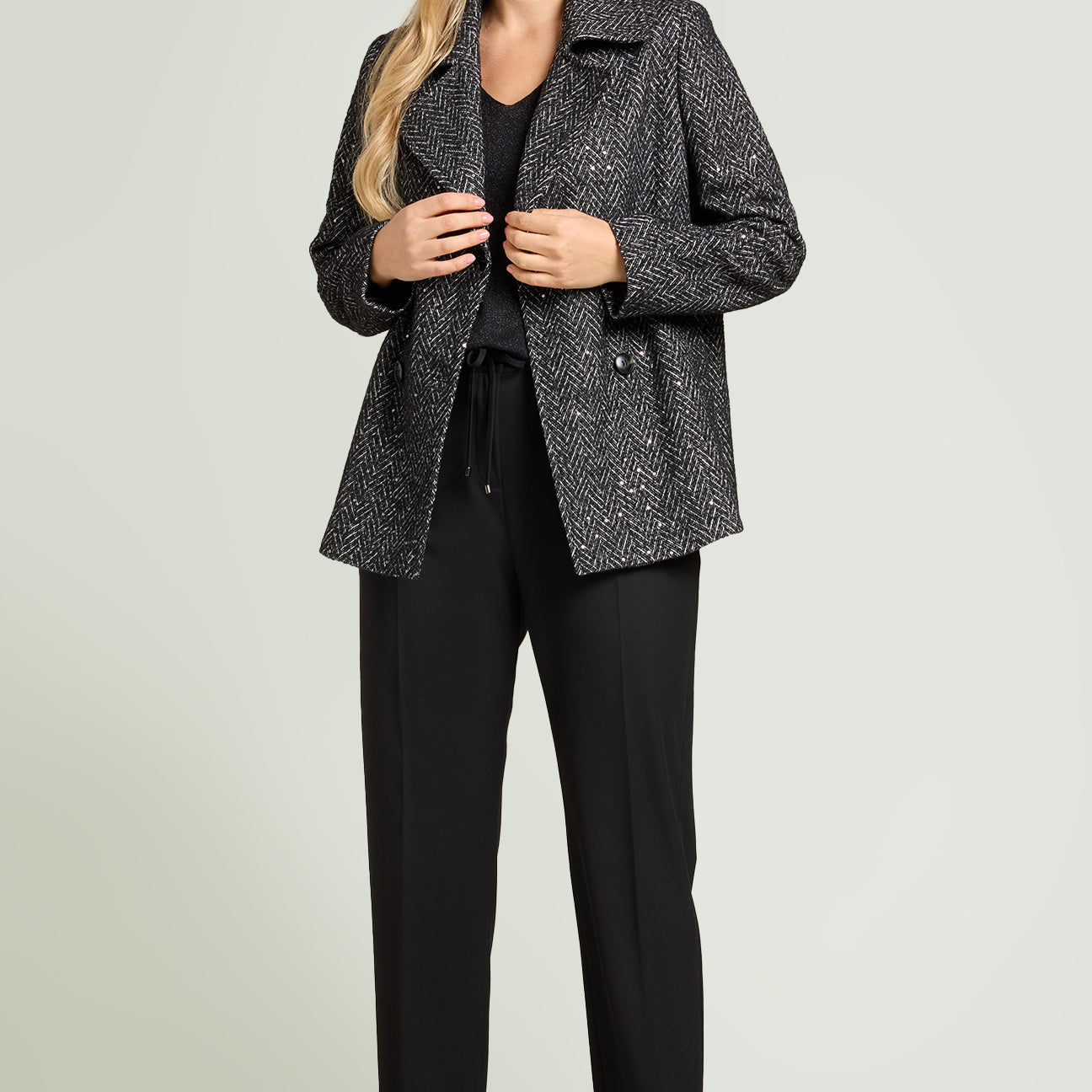 PANTALONI JOGGER IN TELA