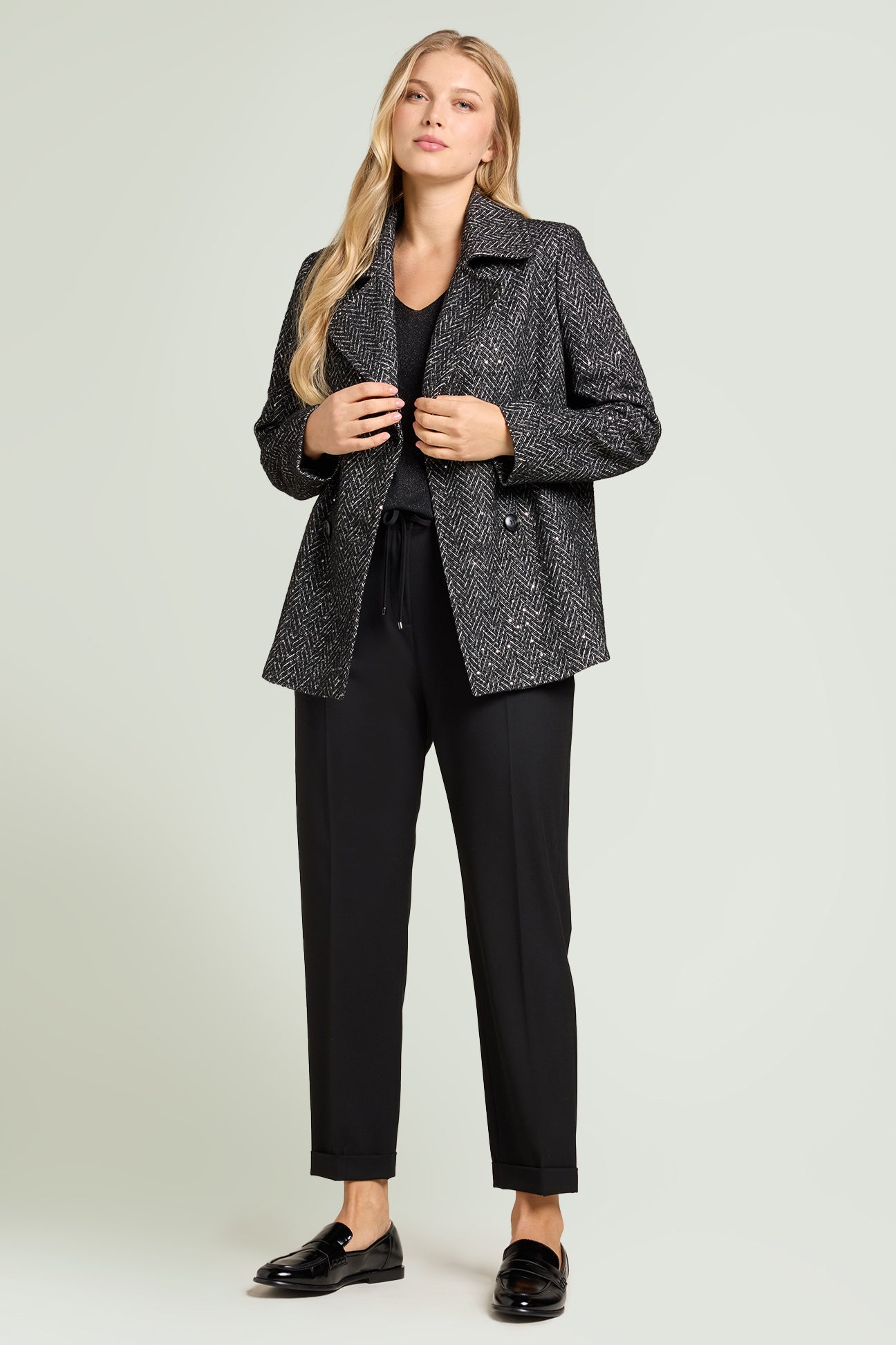 PANTALONI JOGGER IN TELA