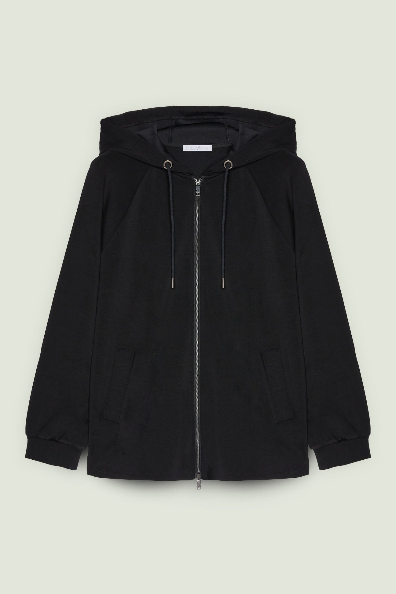 FELPA IN JERSEY SCUBA CON CAPPUCCIO