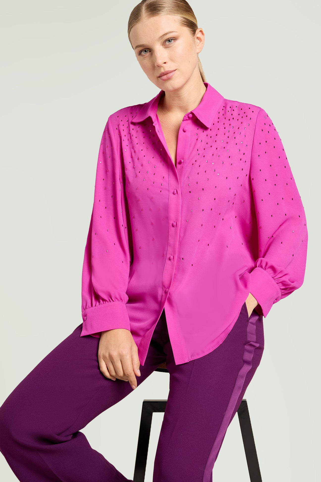 CAMICIA CON PUNTI LUCE