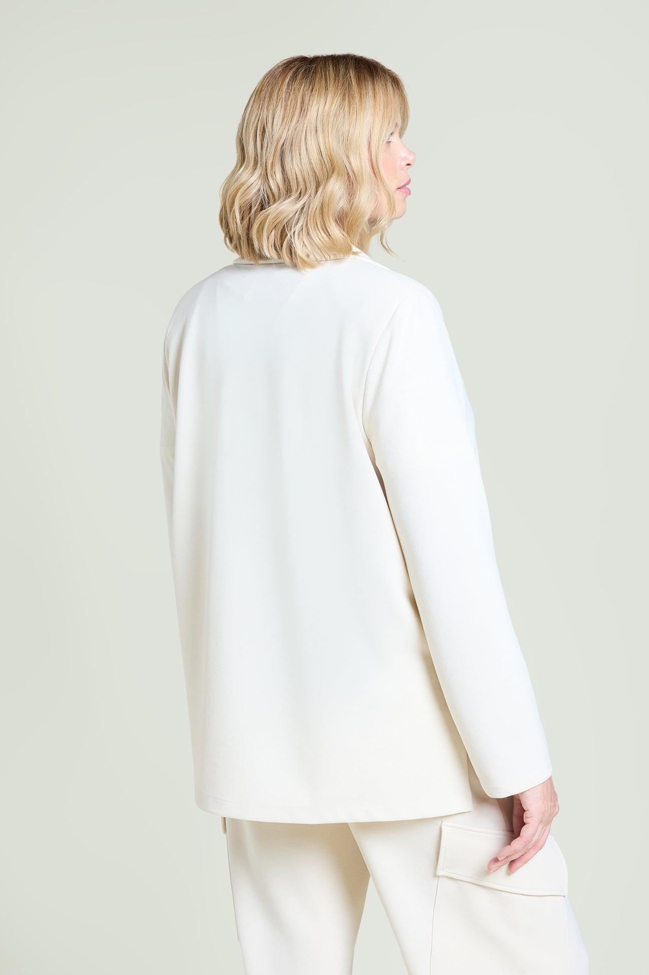 GIACCA INFORMALE IN SCUBA TWILL