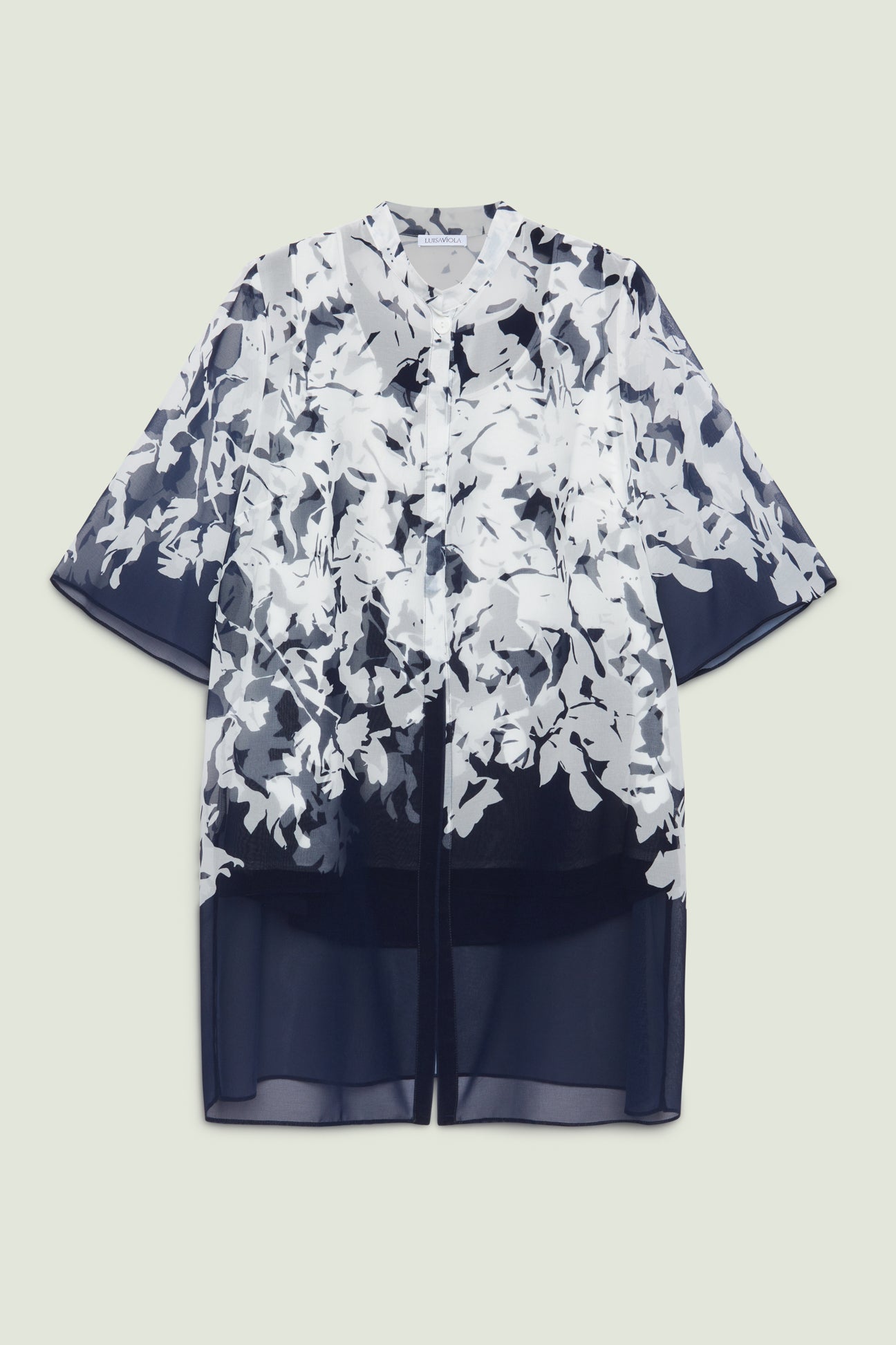 SPOLEVRINO E TOP IN GEORGETTE STAMPATA