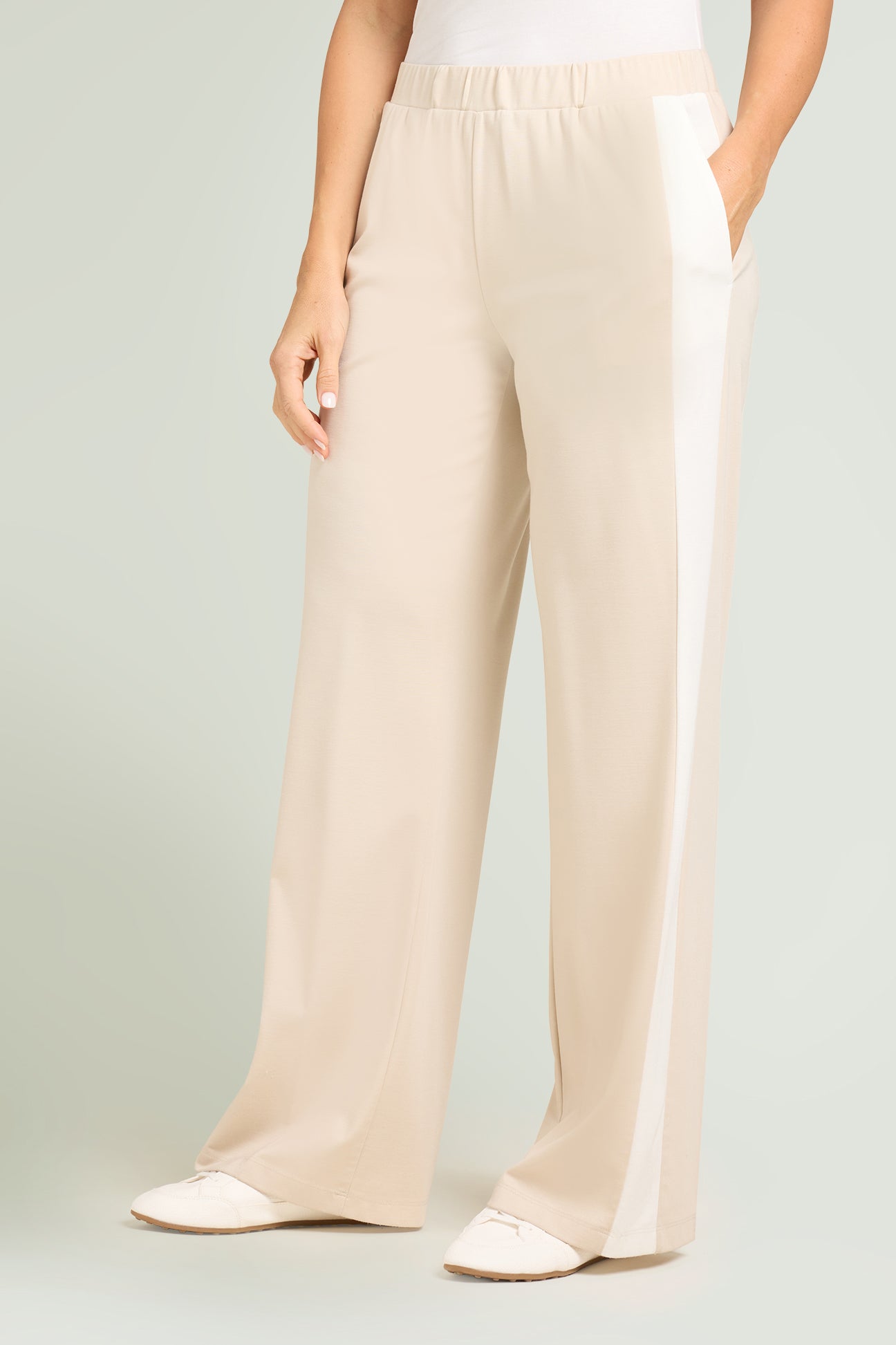 PANTALONI PULL-ON AMPI CON BANDE LATERALI