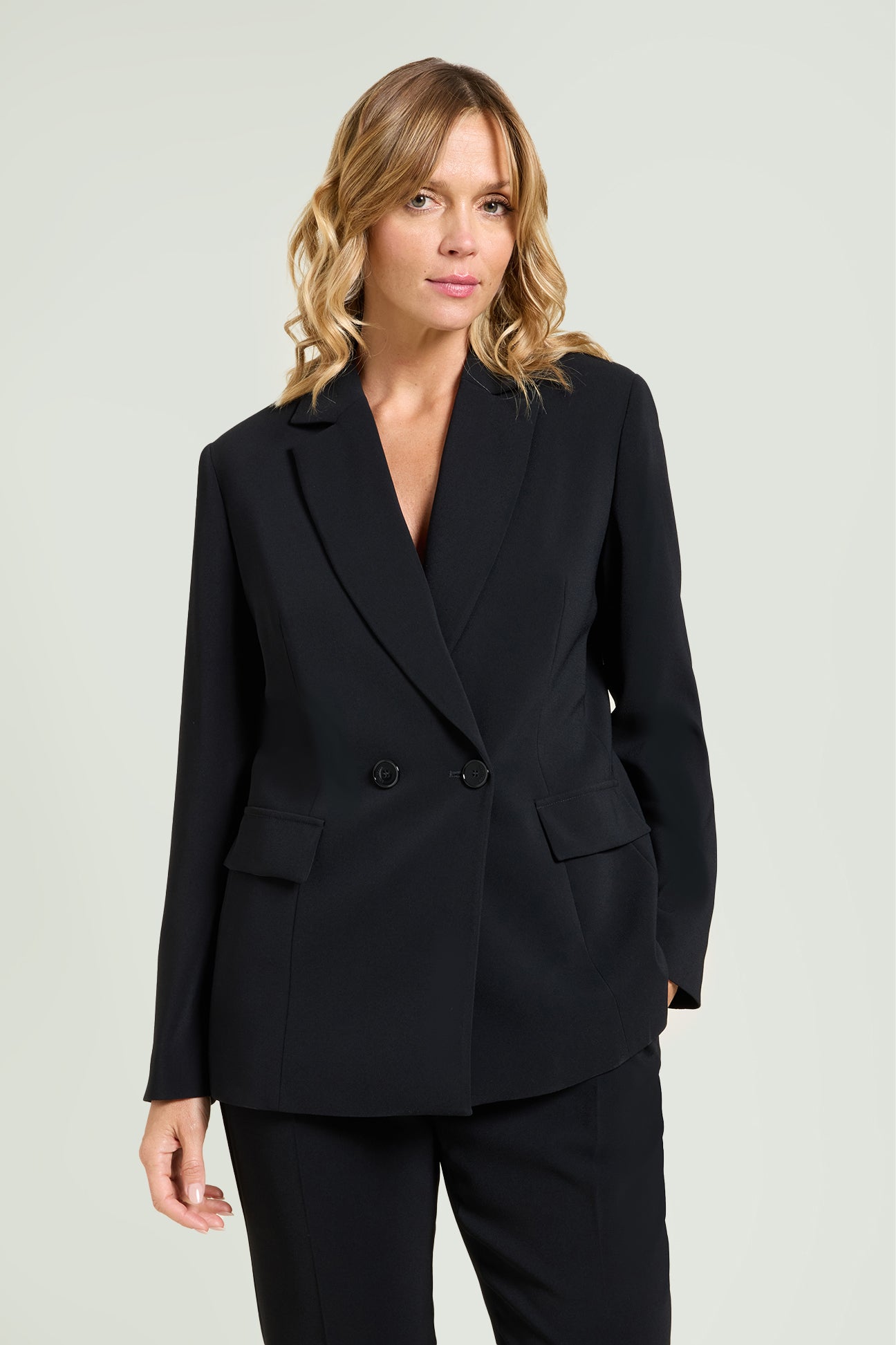BLAZER DOPPIO PETTO IN CREPE CADY