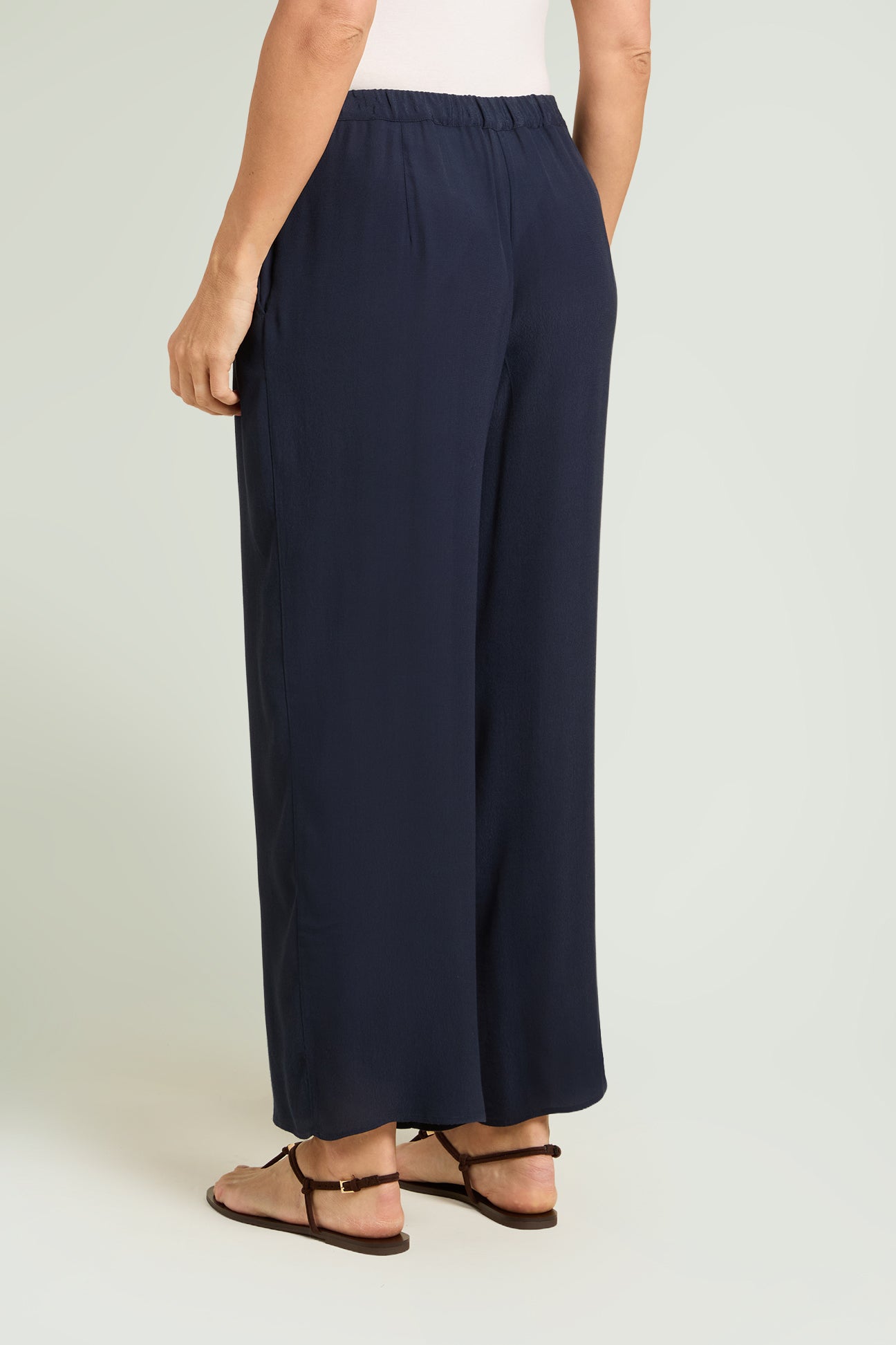 PANTALONI AMPI IN MAROCAINE