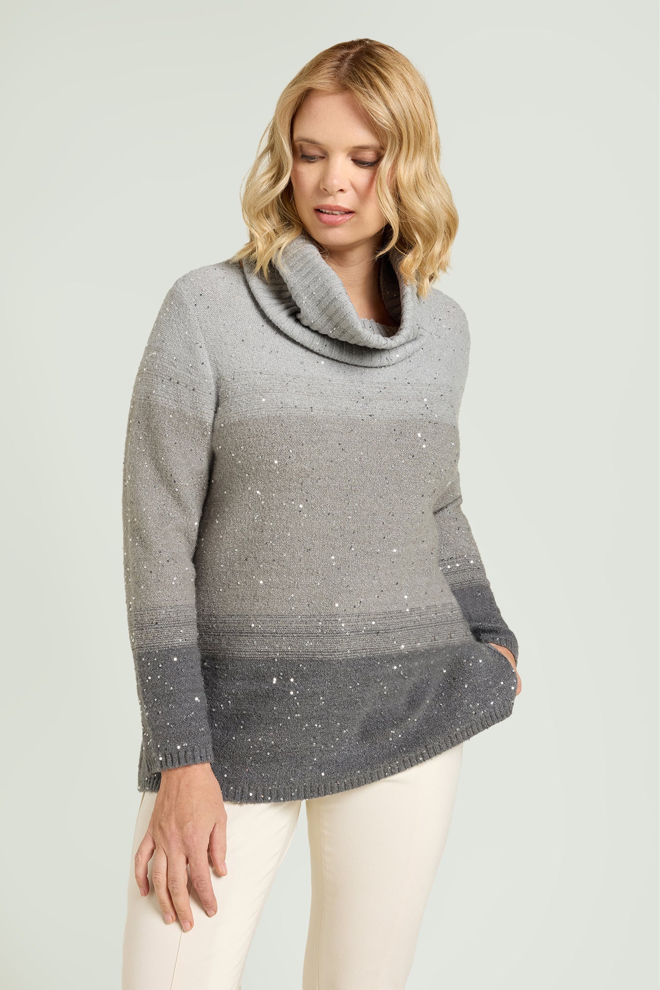 MAGLIA DEGRADE' FULL PAILLETTES