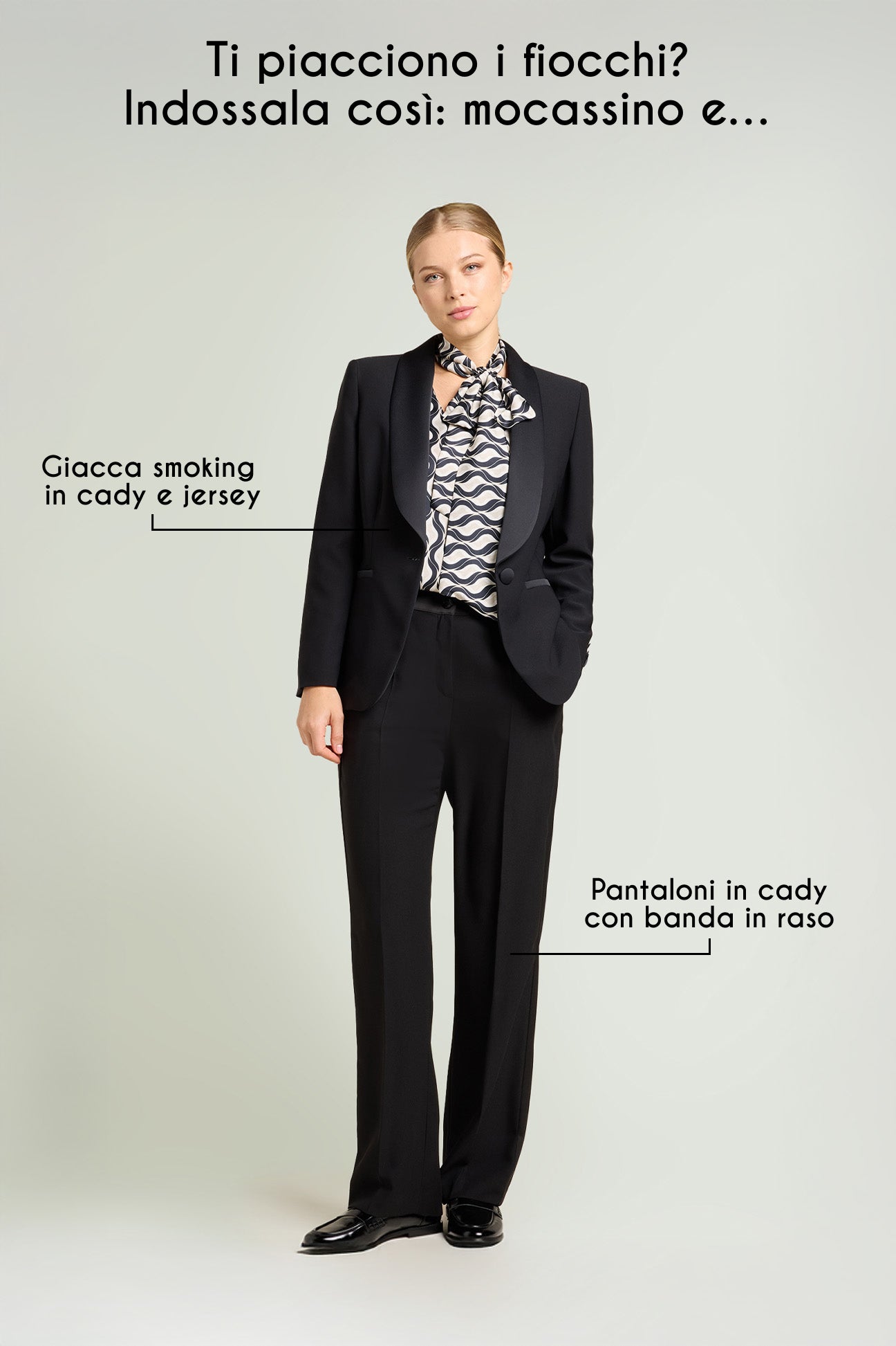 BLUSA STAMPATA IN RASO