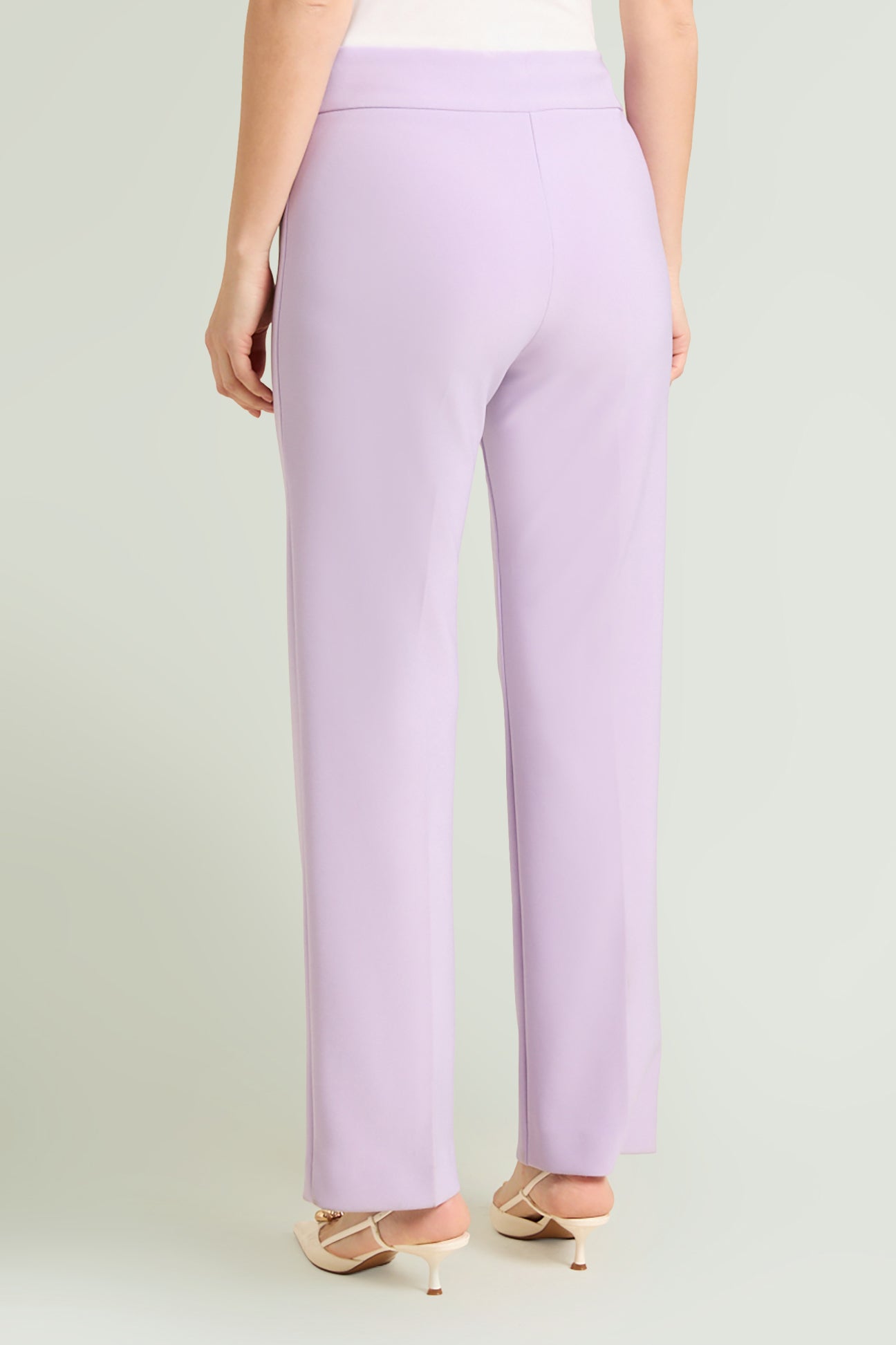 PANTALONI PULL-ON DRITTI IN COMPACT STRETCH